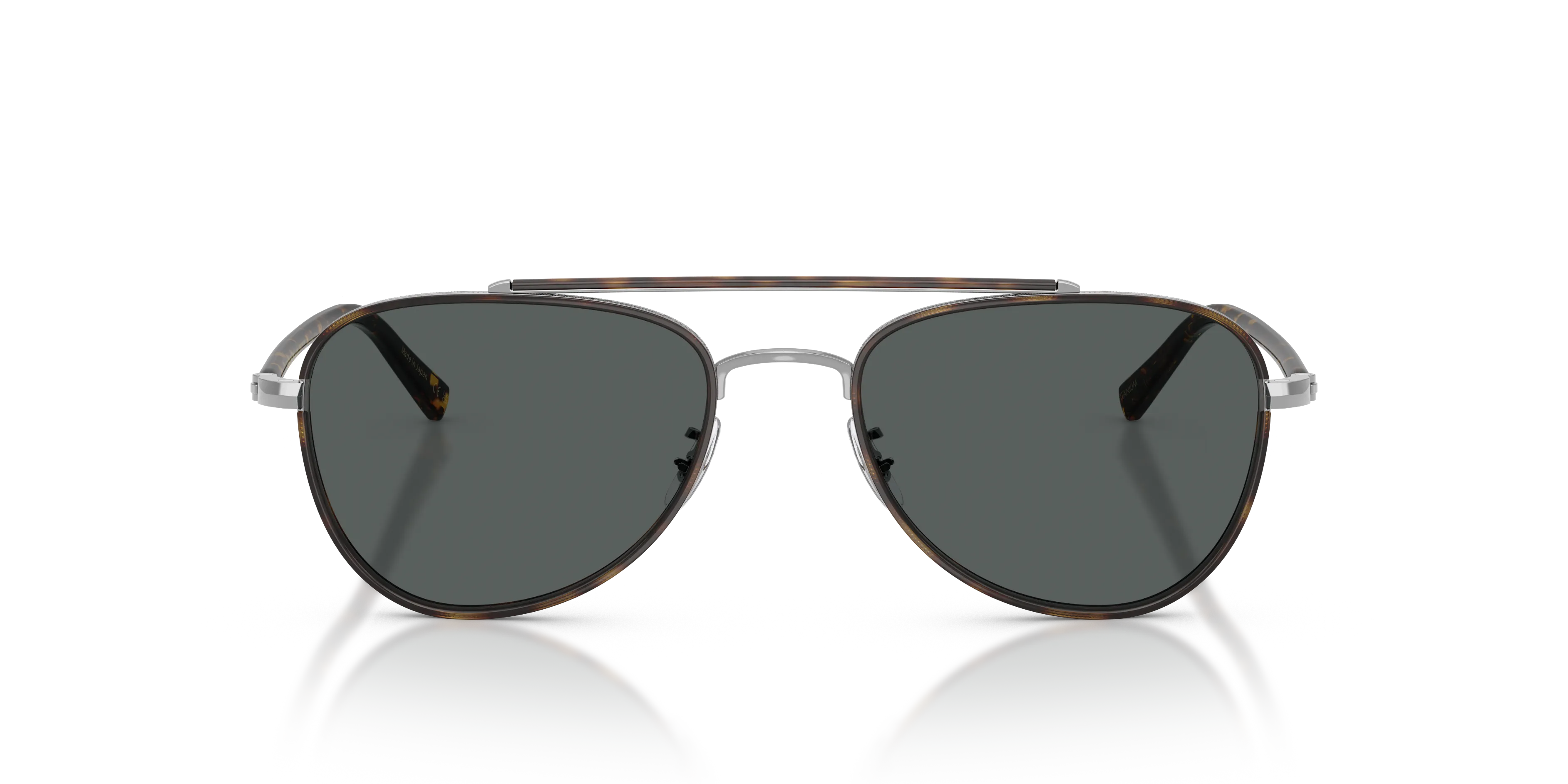 Oliver Peoples OV1372ST SACOYE 5036P2 Occhiali da sole Titanio Argento Grigio Pilot Polarizzata - immagine 3