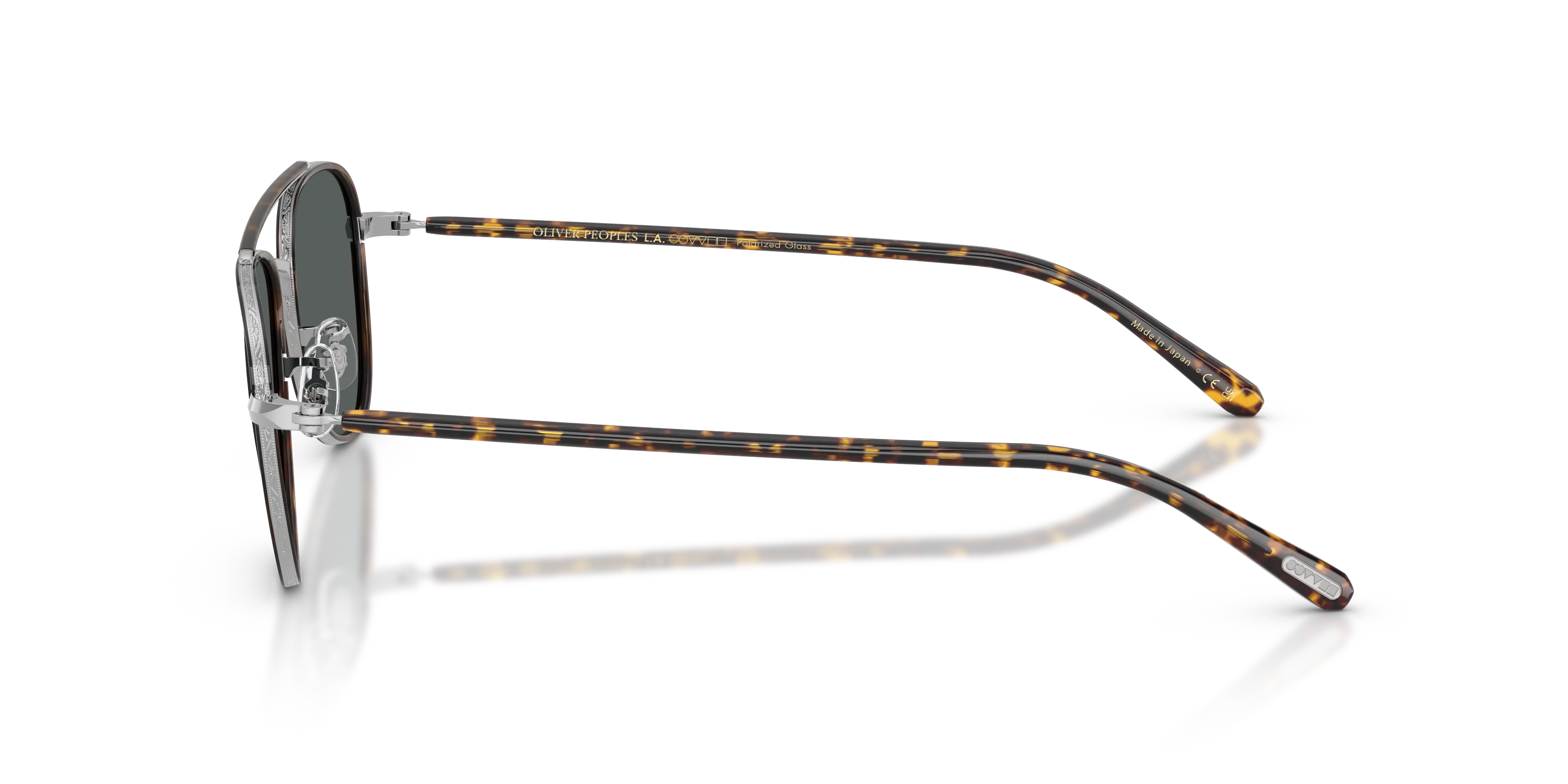 Oliver Peoples OV1372ST SACOYE 5036P2 Occhiali da sole Titanio Argento Grigio Pilot Polarizzata - immagine 4
