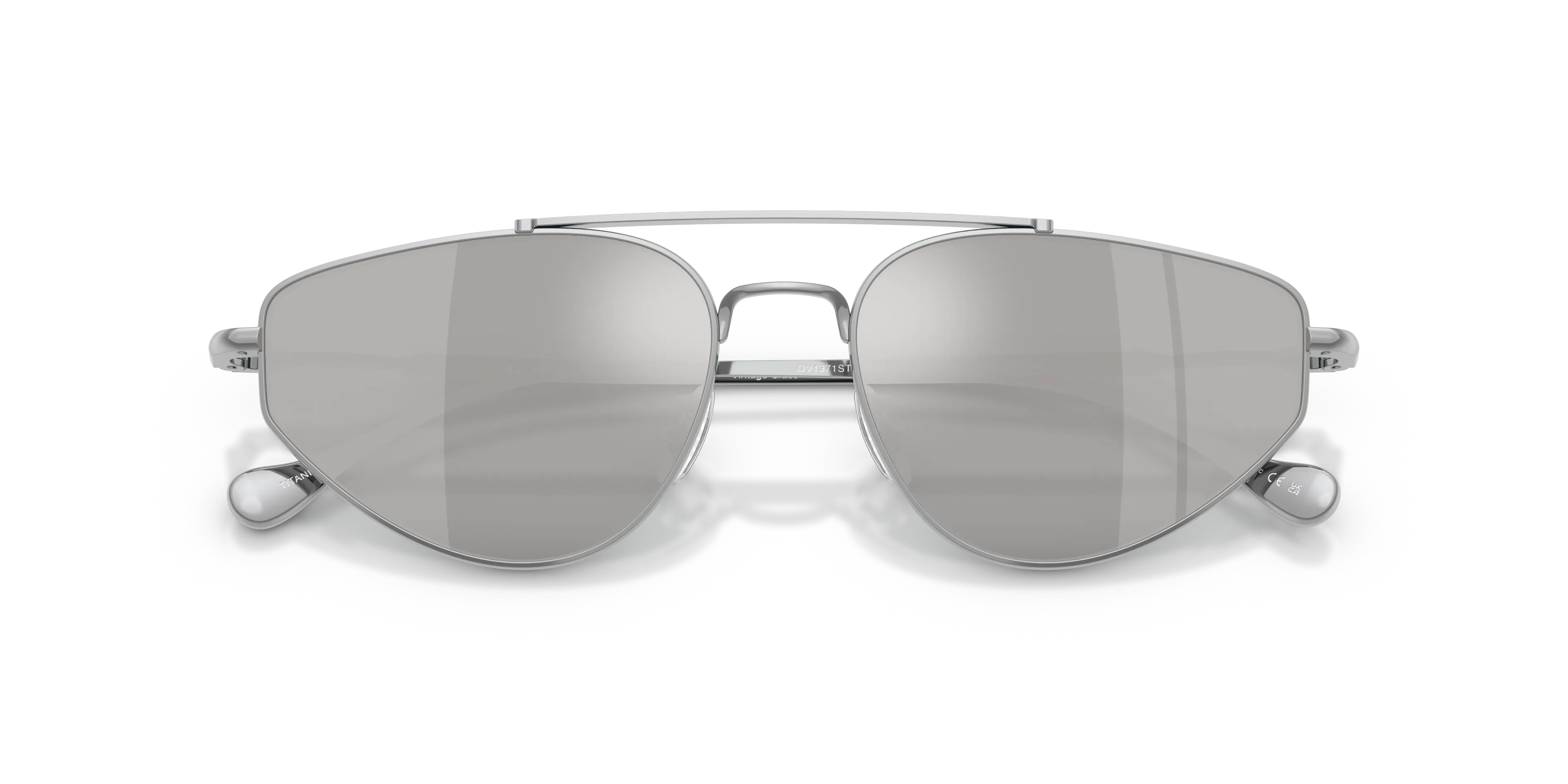 Oliver Peoples x Jil Sander OV1371ST EDITION 5 5036AP Occhiali da sole Titanio Argento Argento Geometrica Normale - immagine 2