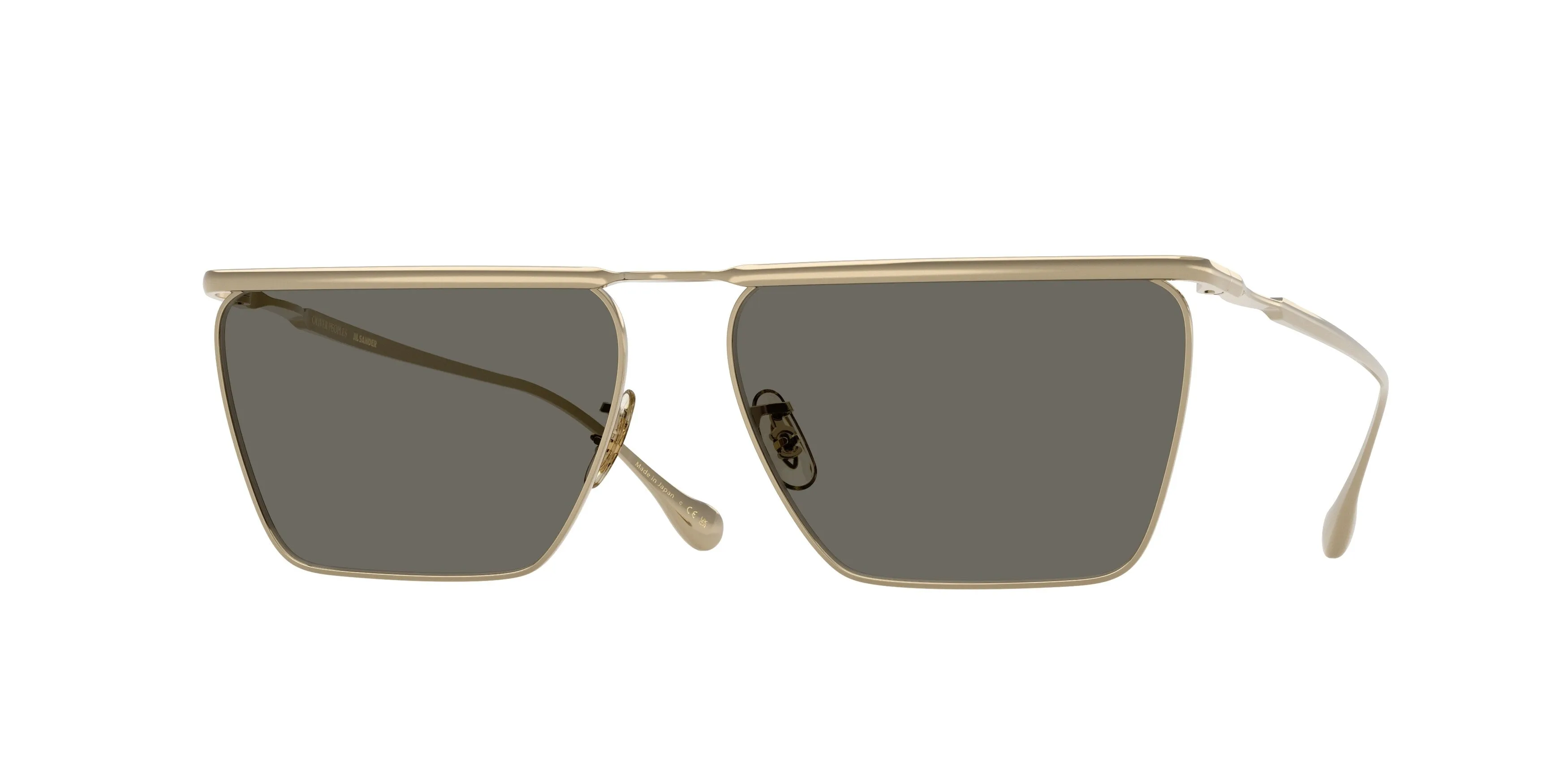 Oliver Peoples x Jil Sander OV1370ST EDITION 2 5035P2 Occhiali da sole Titanio Oro Grigio Geometrica Normale - immagine 1