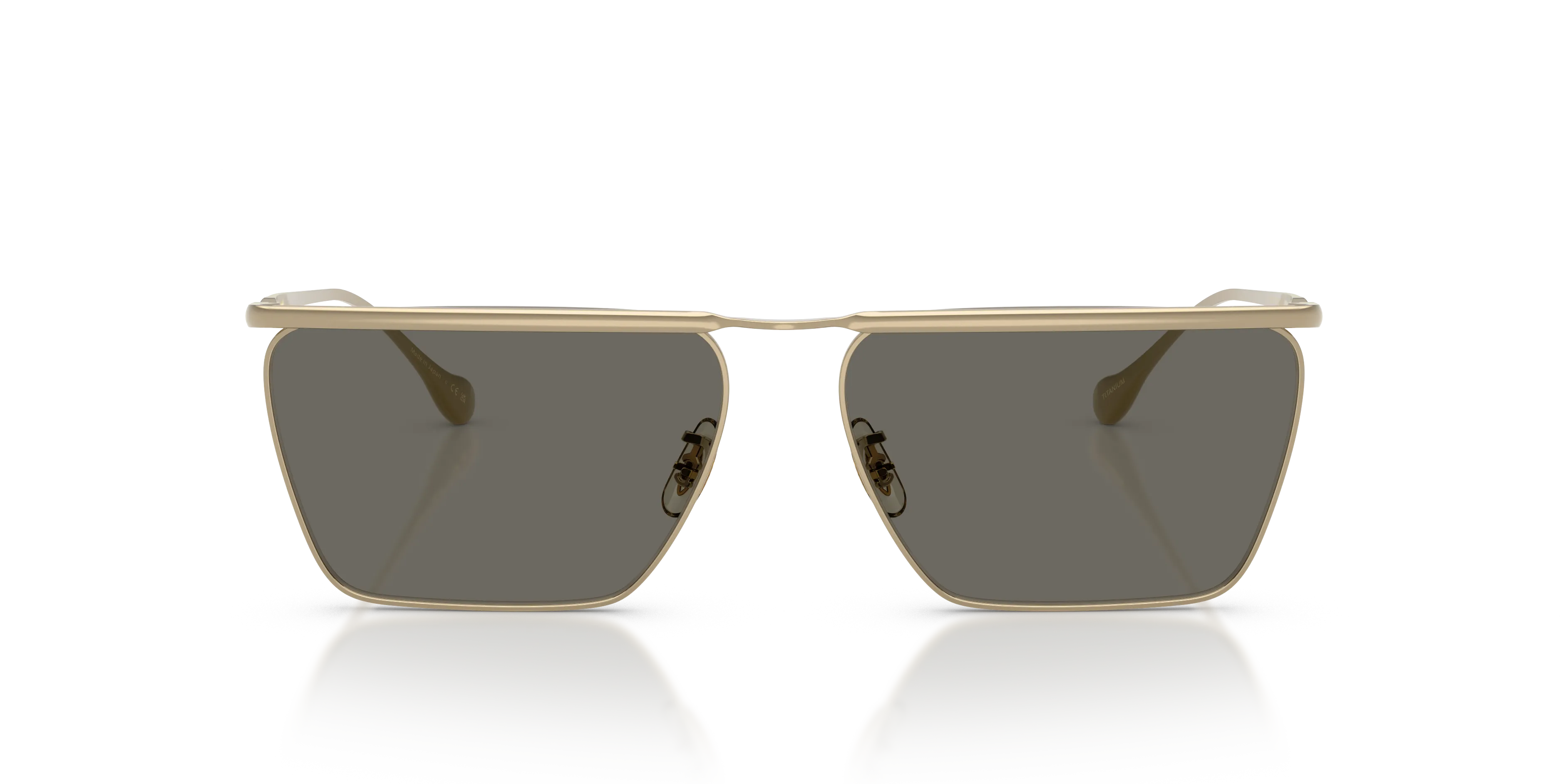 Oliver Peoples x Jil Sander OV1370ST EDITION 2 5035P2 Occhiali da sole Titanio Oro Grigio Geometrica Normale - immagine 3