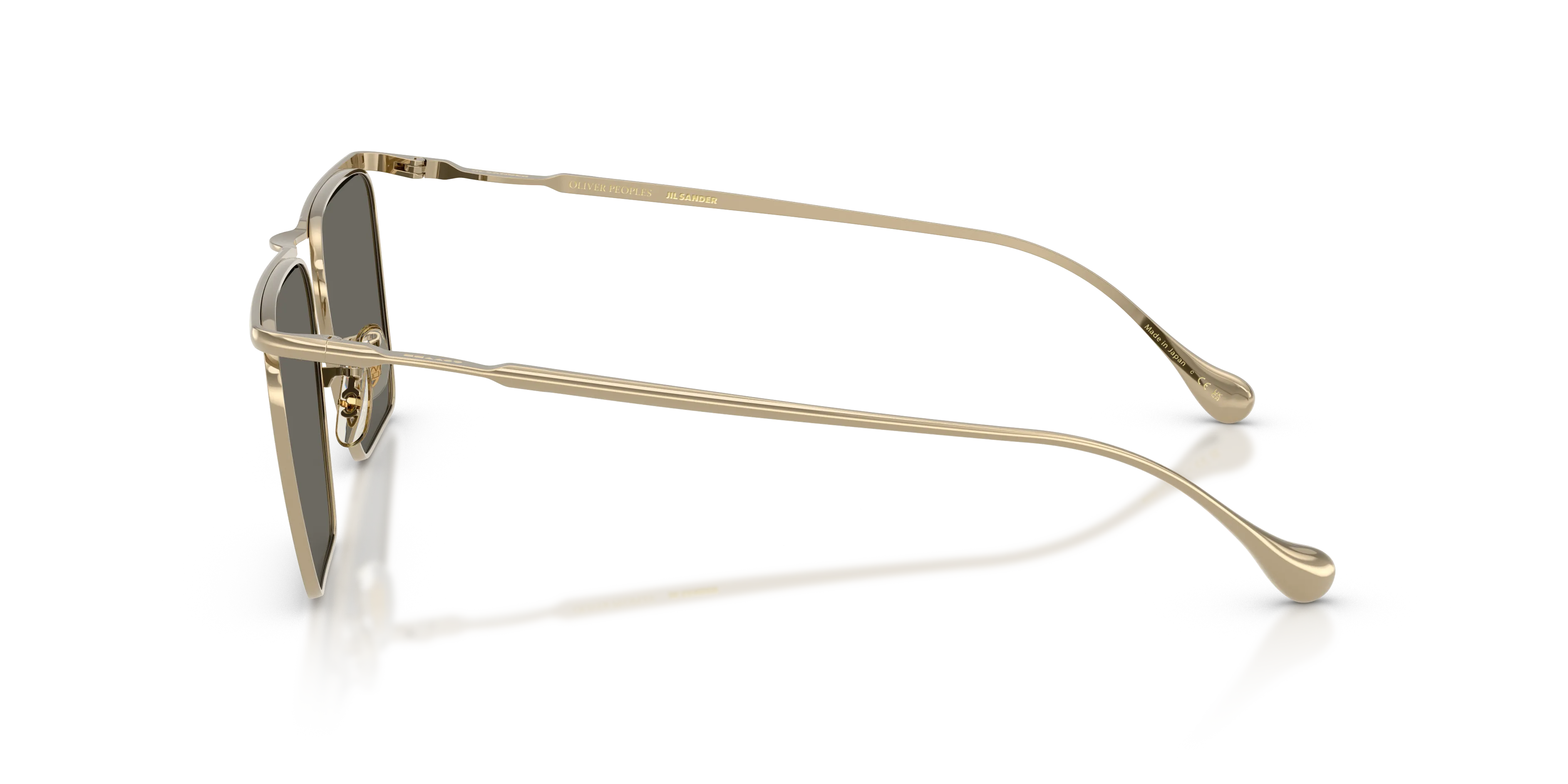 Oliver Peoples x Jil Sander OV1370ST EDITION 2 5035P2 Occhiali da sole Titanio Oro Grigio Geometrica Normale - immagine 4