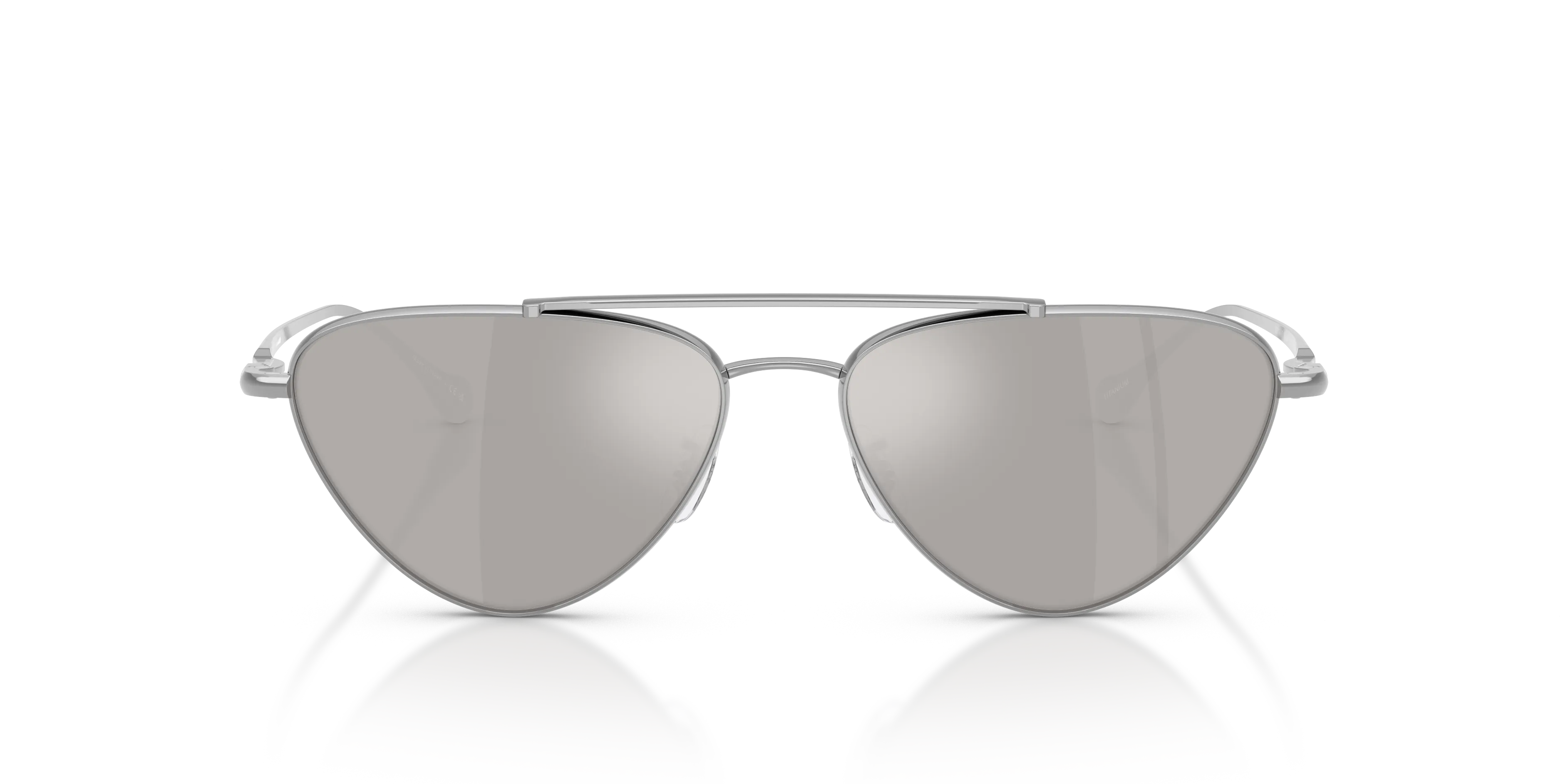 Oliver Peoples x Jil Sander OV1369ST EDITION 1 5036AP Occhiali da sole Titanio Argento Argento Cat Eye Normale - immagine 3