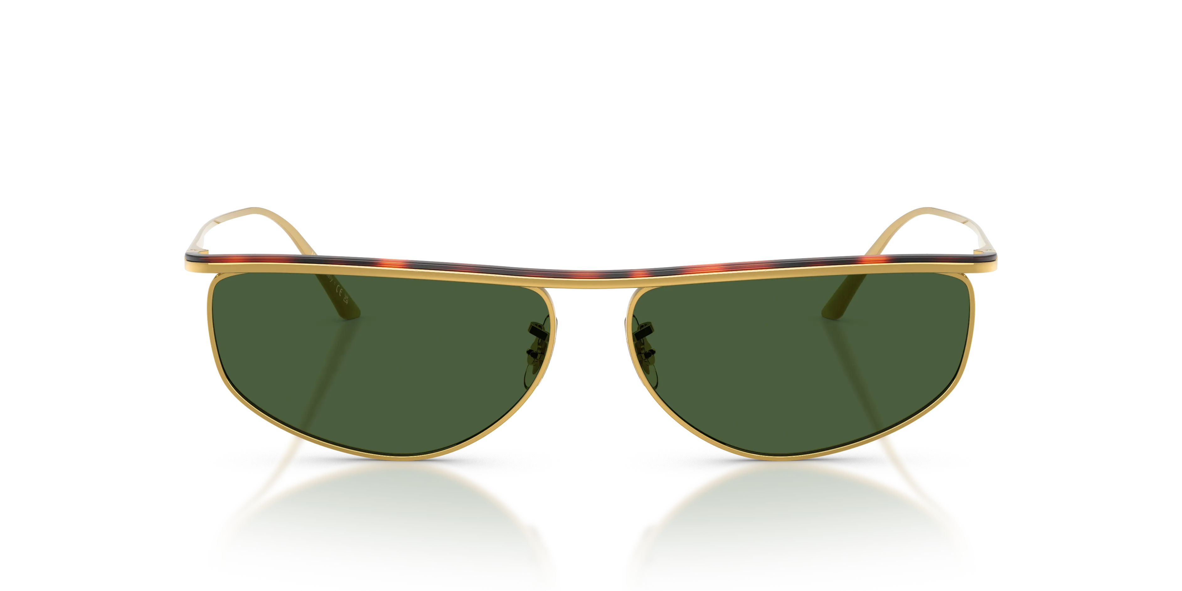 Oliver Peoples OV1367S 1986C 533271 Occhiali da sole Acciaio Oro Verde Geometrica Normale - immagine 3