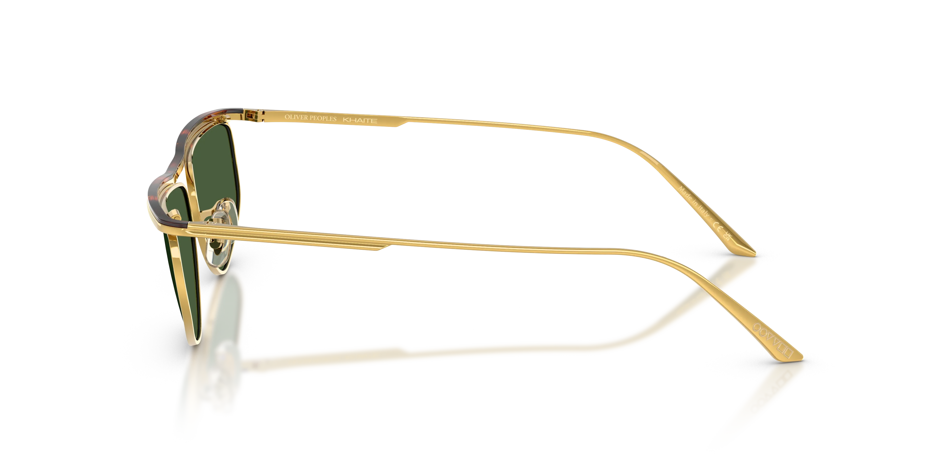 Oliver Peoples OV1367S 1986C 533271 Occhiali da sole Acciaio Oro Verde Geometrica Normale - immagine 4
