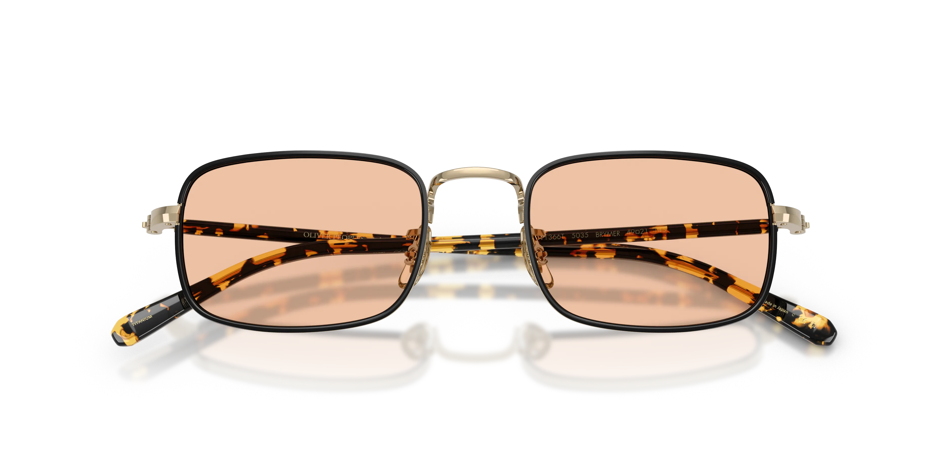 Oliver Peoples OV1366T BRYMER 5035 Montature da vista Titanio Nero Marrone Squadrata Normale - immagine 2