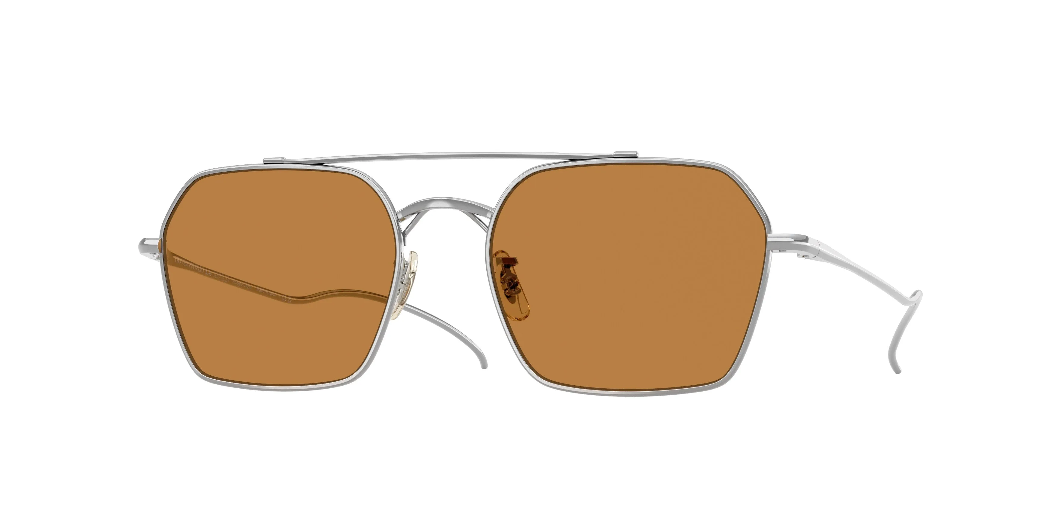Oliver Peoples OV1365ST TK-15 503653 Occhiali da sole Titanio Argento Arancione Geometrica Normale - immagine 1