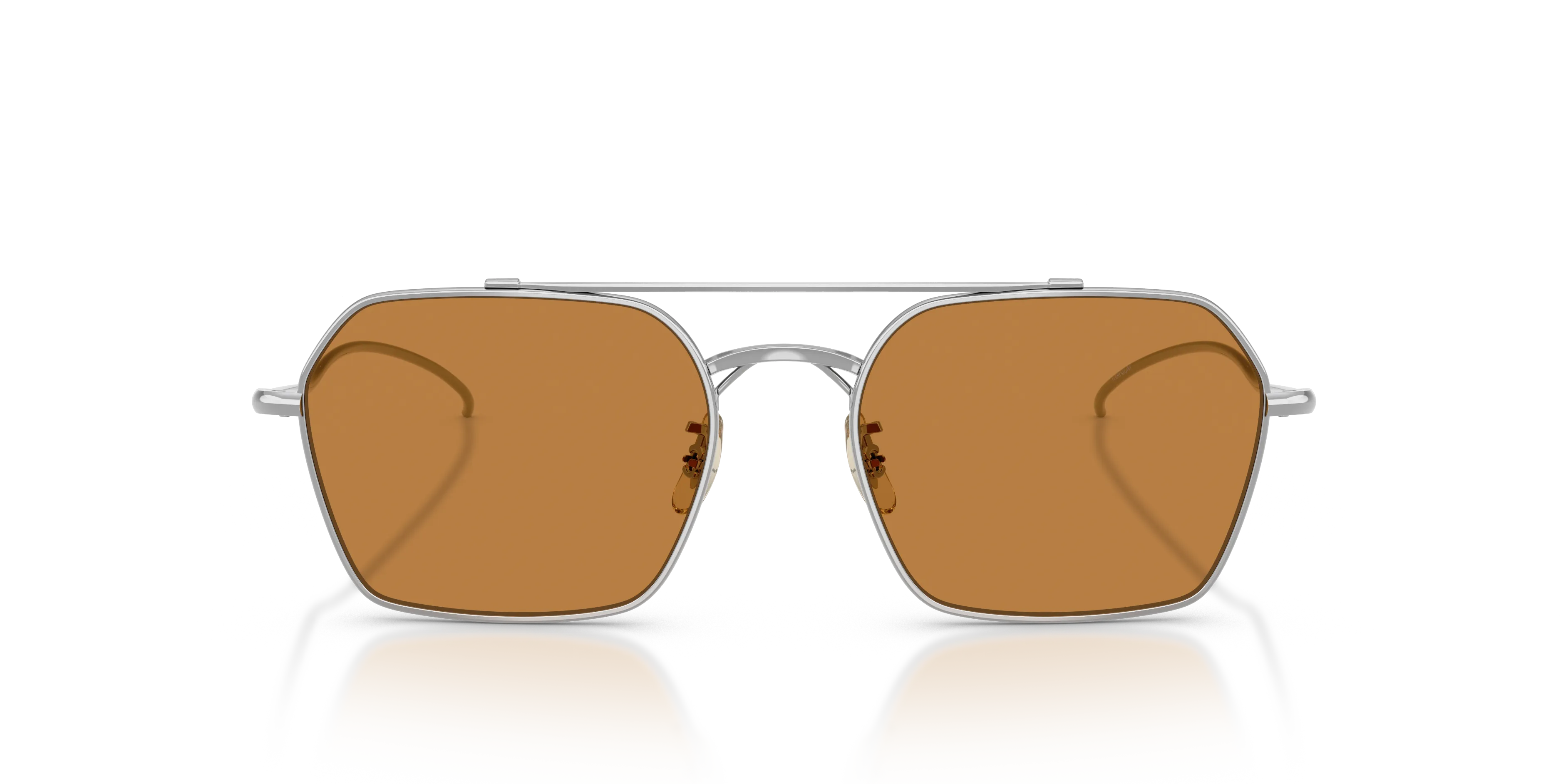Oliver Peoples OV1365ST TK-15 503653 Occhiali da sole Titanio Argento Arancione Geometrica Normale - immagine 3