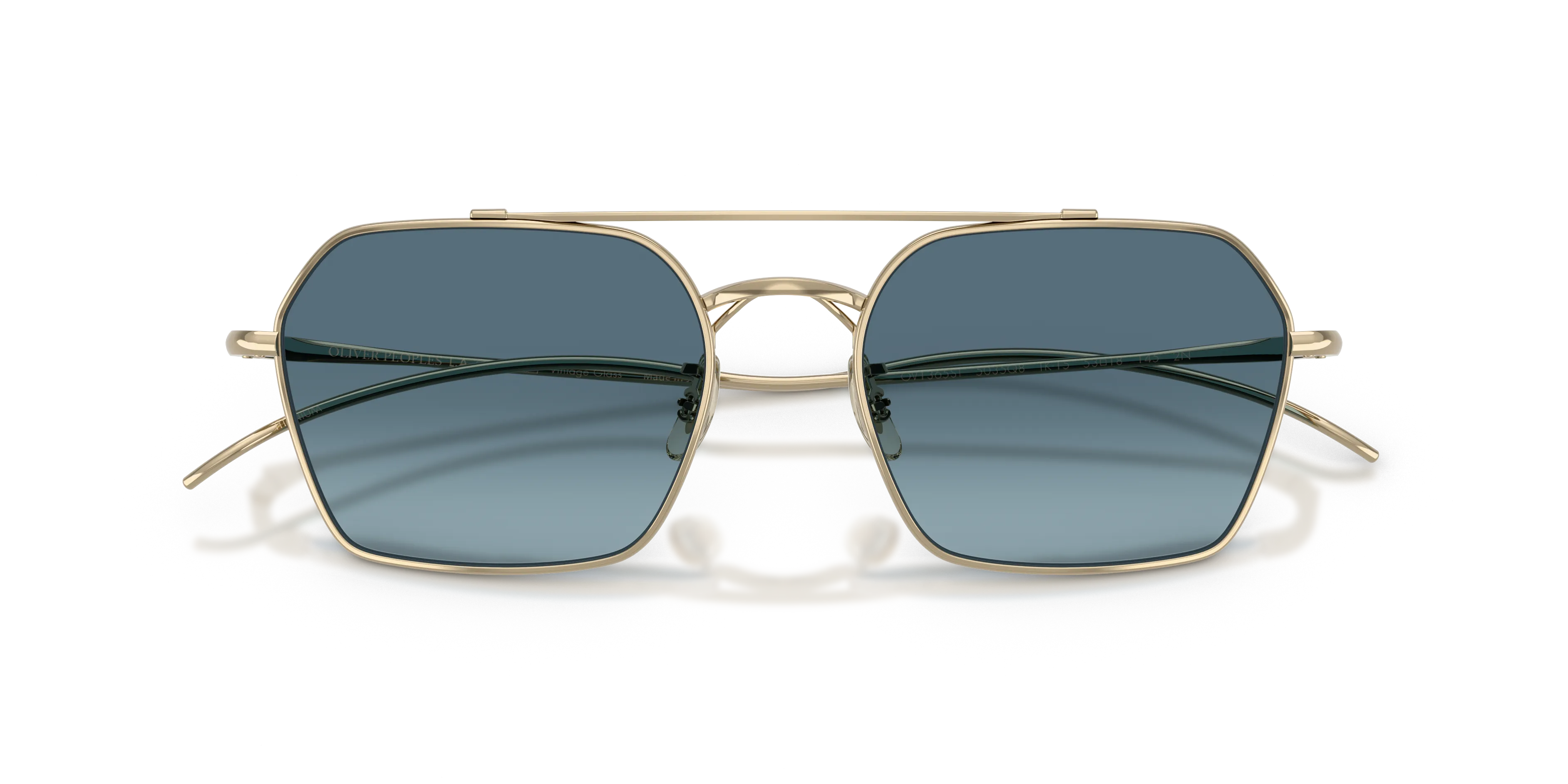 Oliver Peoples OV1365ST TK-15 5035Q8 Occhiali da sole Titanio Oro Blu Geometrica Normale - immagine 2