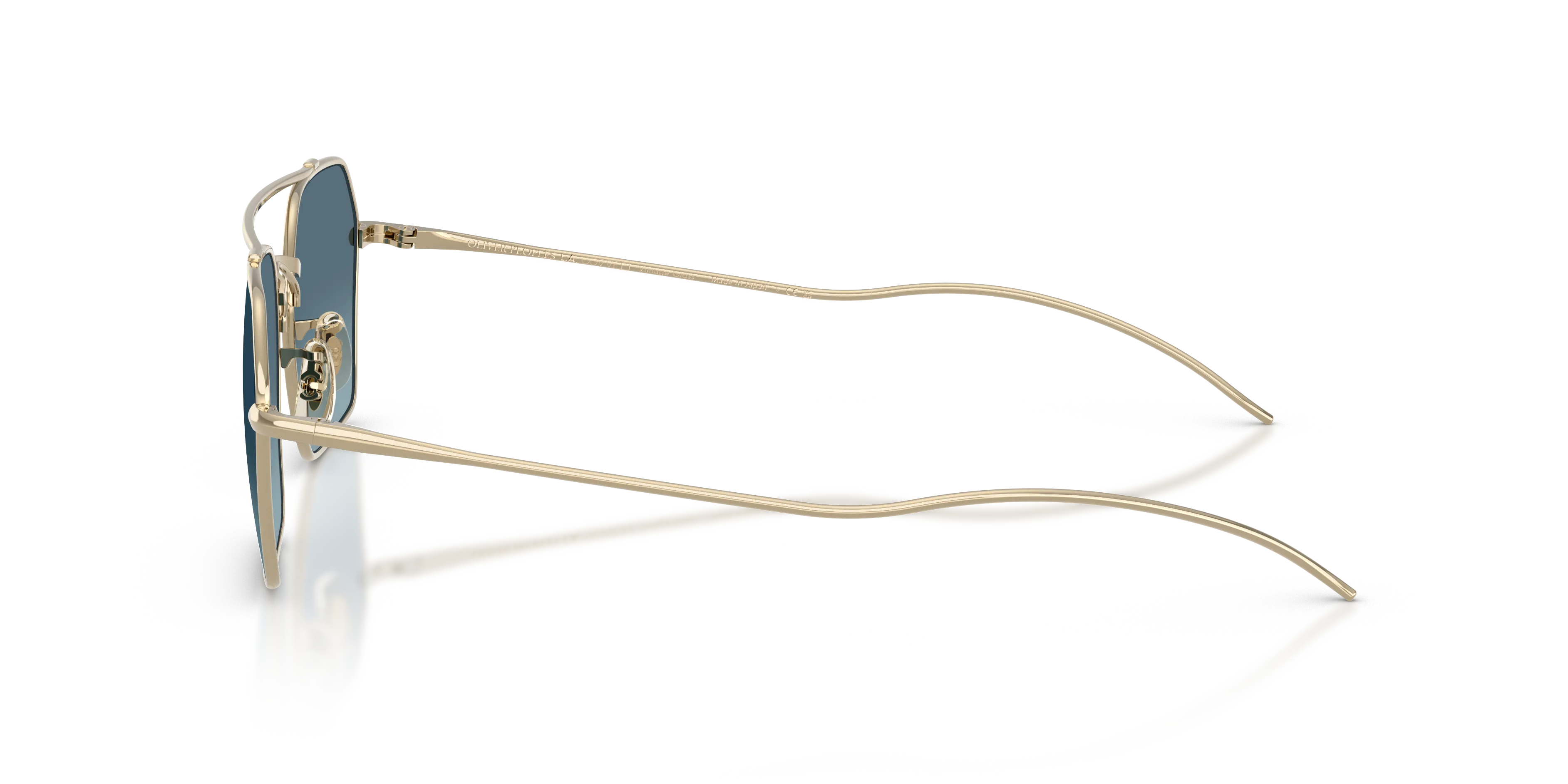 Oliver Peoples OV1365ST TK-15 5035Q8 Occhiali da sole Titanio Oro Blu Geometrica Normale - immagine 4