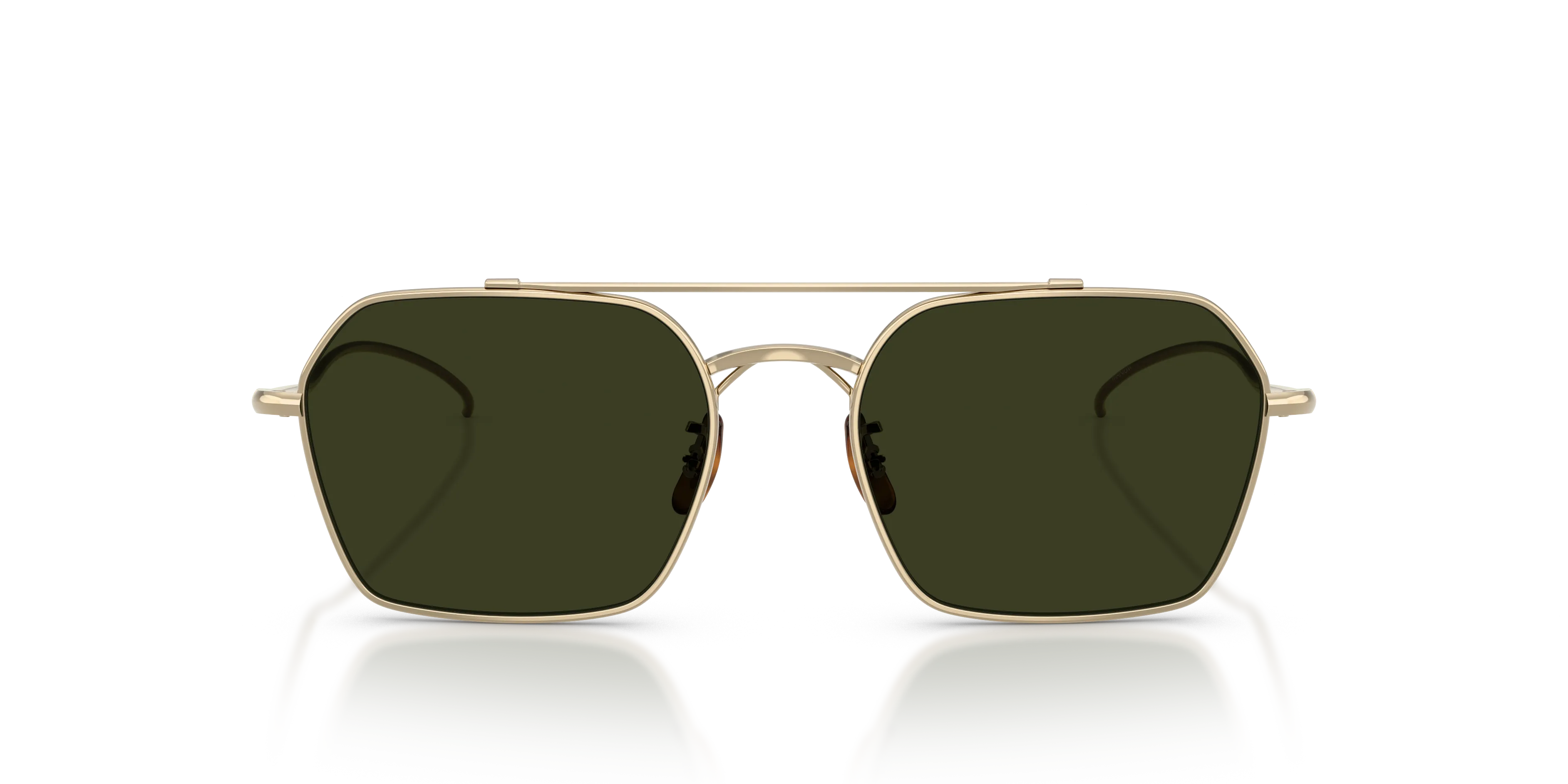 Oliver Peoples OV1365ST TK-15 5035P1 Occhiali da sole Titanio Oro Verde G15 Geometrica Polarizzata - immagine 3