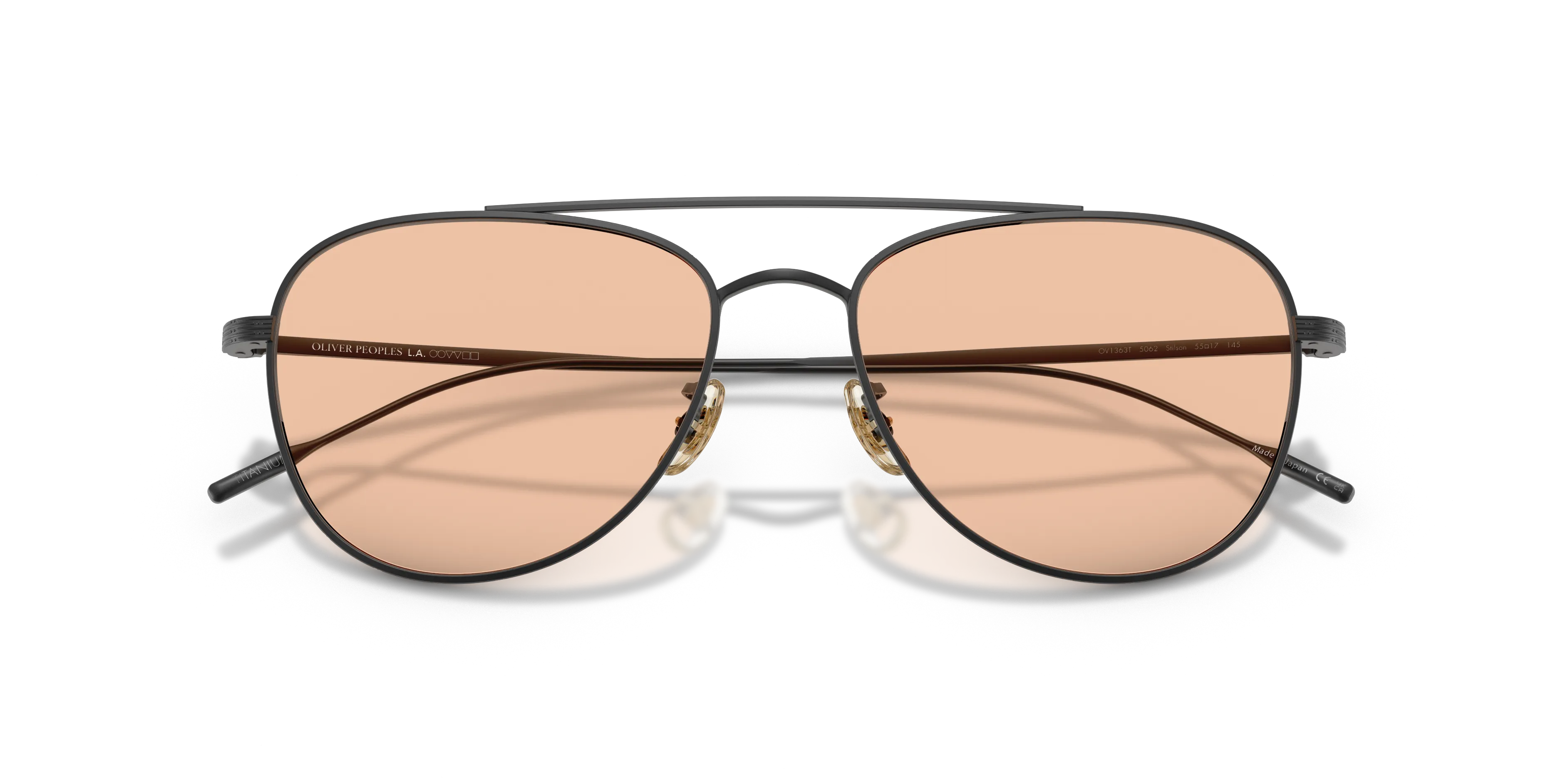 Oliver Peoples OV1363T STILSON 5062 Montature da vista Titanio Nero Marrone Pilot Normale - immagine 2