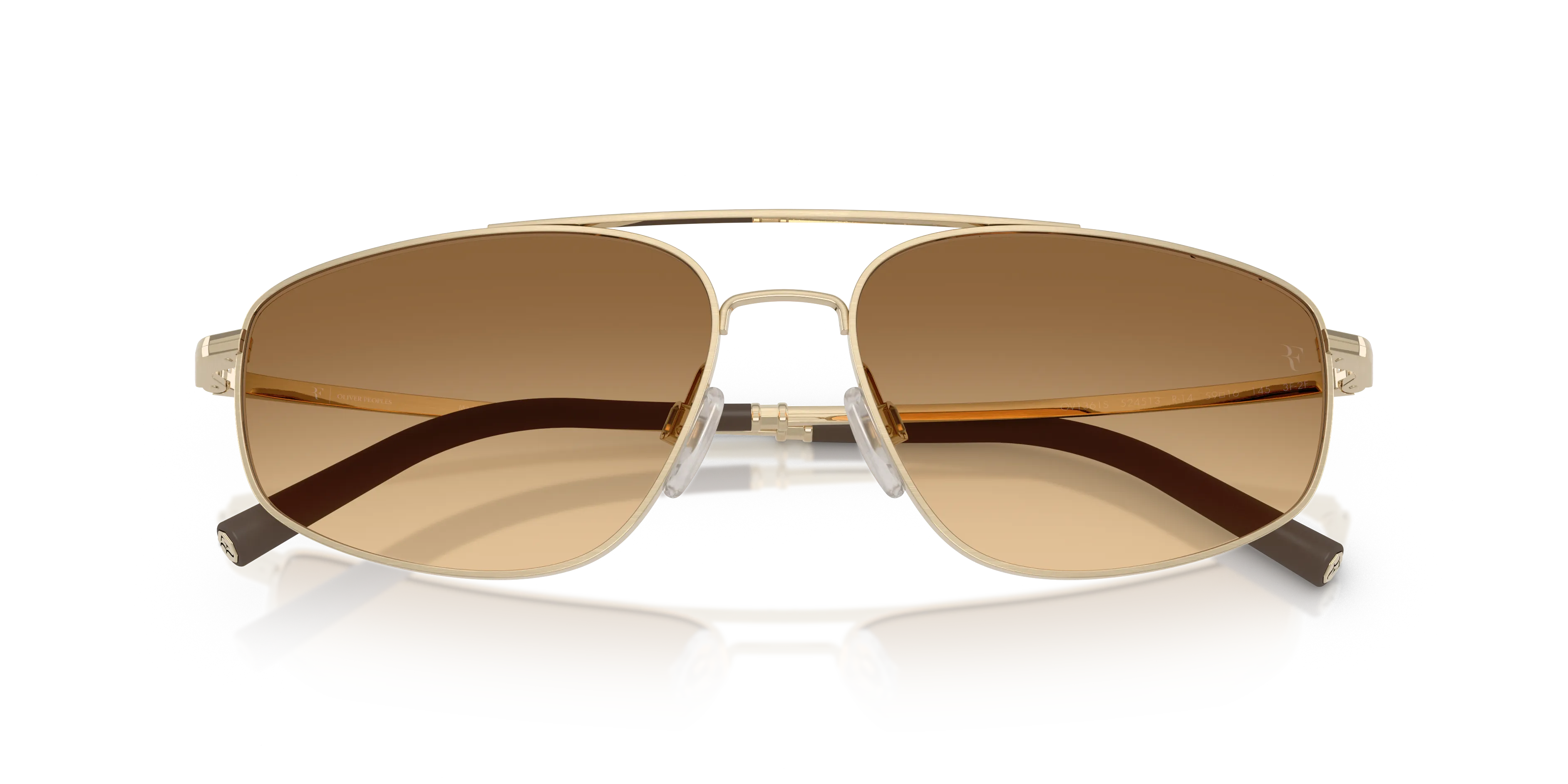 Oliver Peoples OV1361S R-14 524513 Occhiali da sole Metallo Oro Marrone Pilot Fotocromatiche - immagine 2