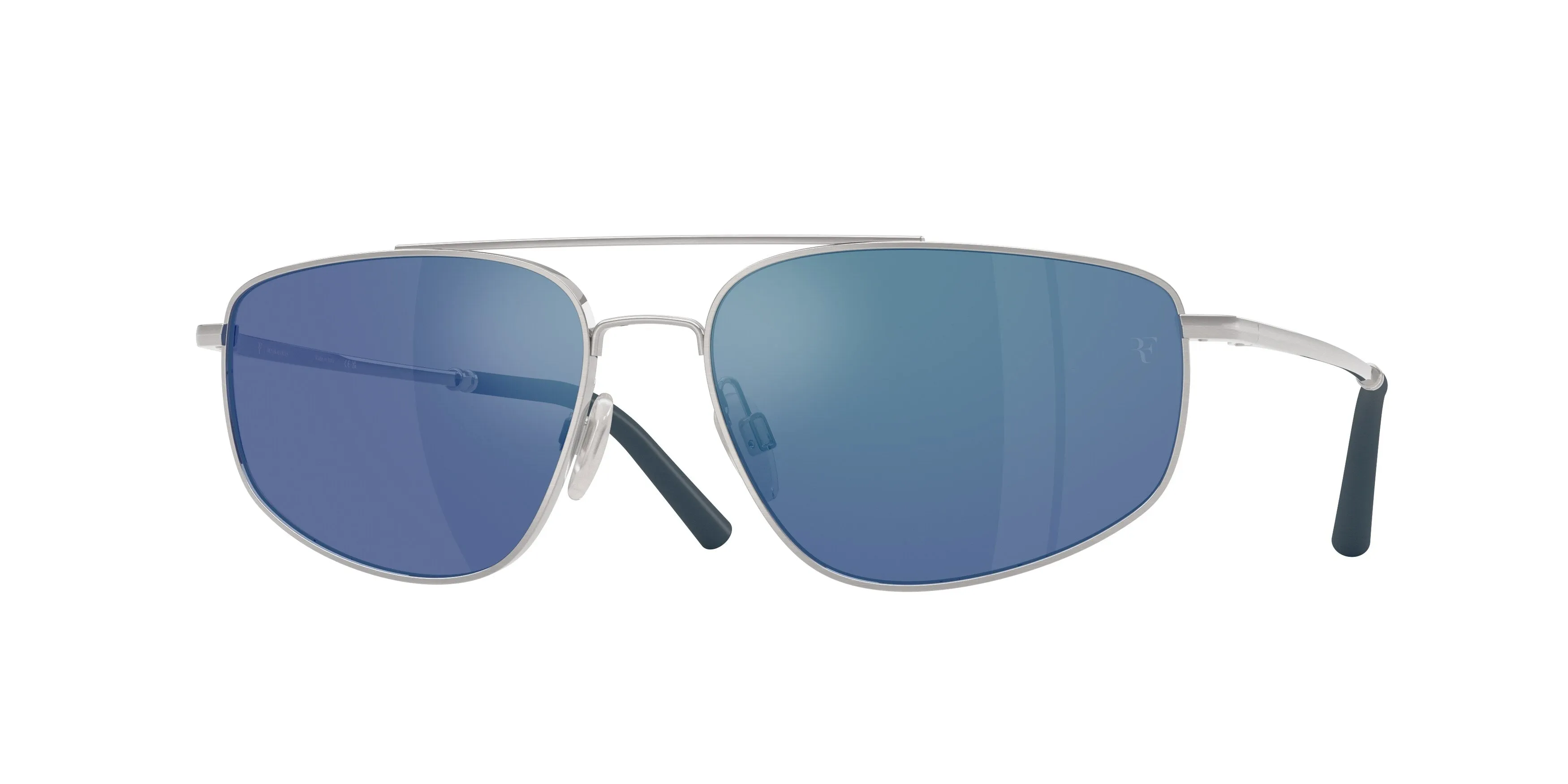 Oliver Peoples OV1361S R-14 506355 Occhiali da sole Metallo Argento Blu Pilot Normale - immagine 1