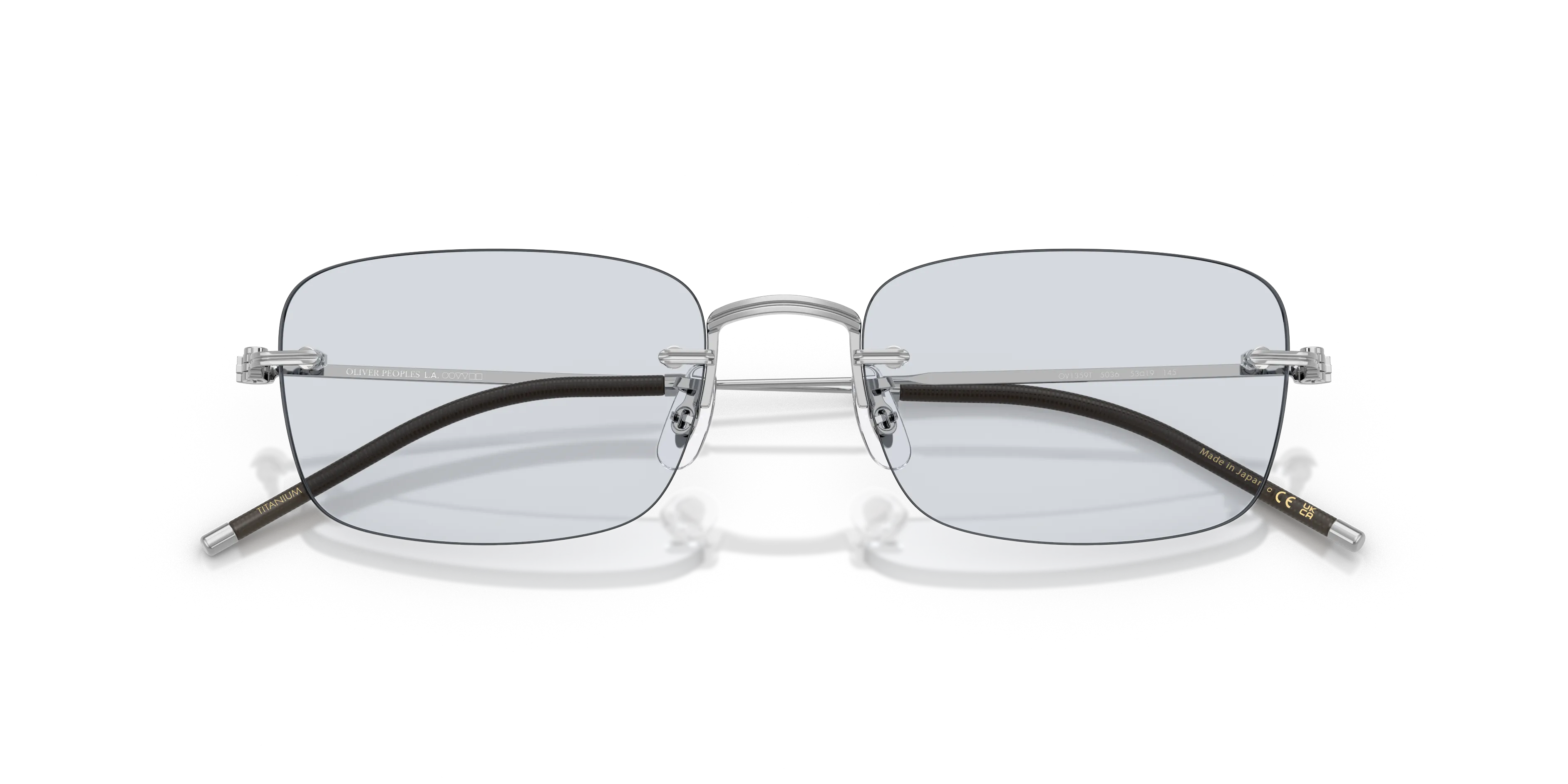 Oliver Peoples OV1359T TK-10 5036 Montature da vista Titanio Argento Azzurro Squadrata Normale - immagine 2