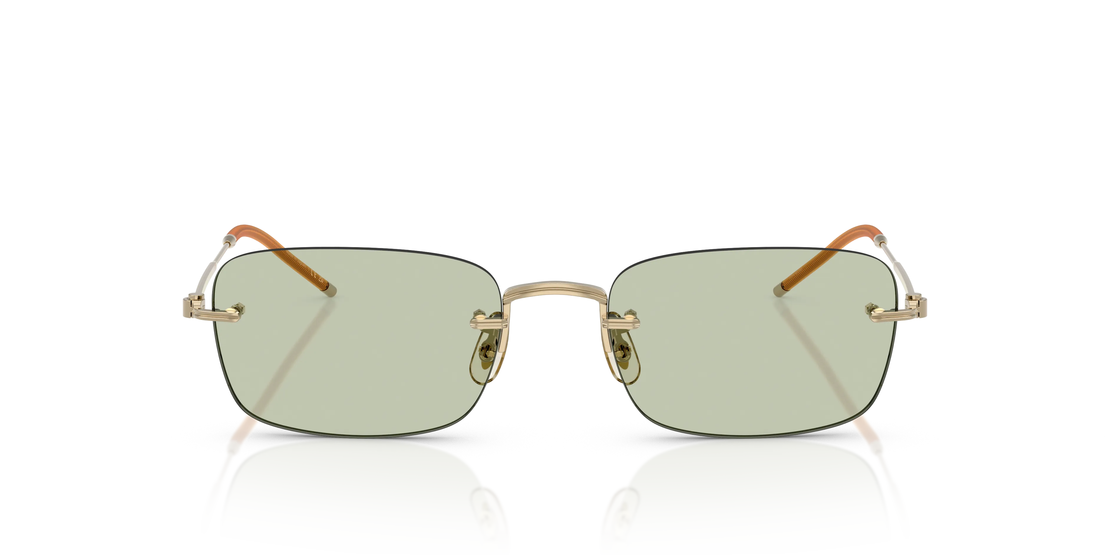 Oliver Peoples OV1359T TK-10 5035 Montature da vista Titanio Oro Verde Squadrata Normale - immagine 3