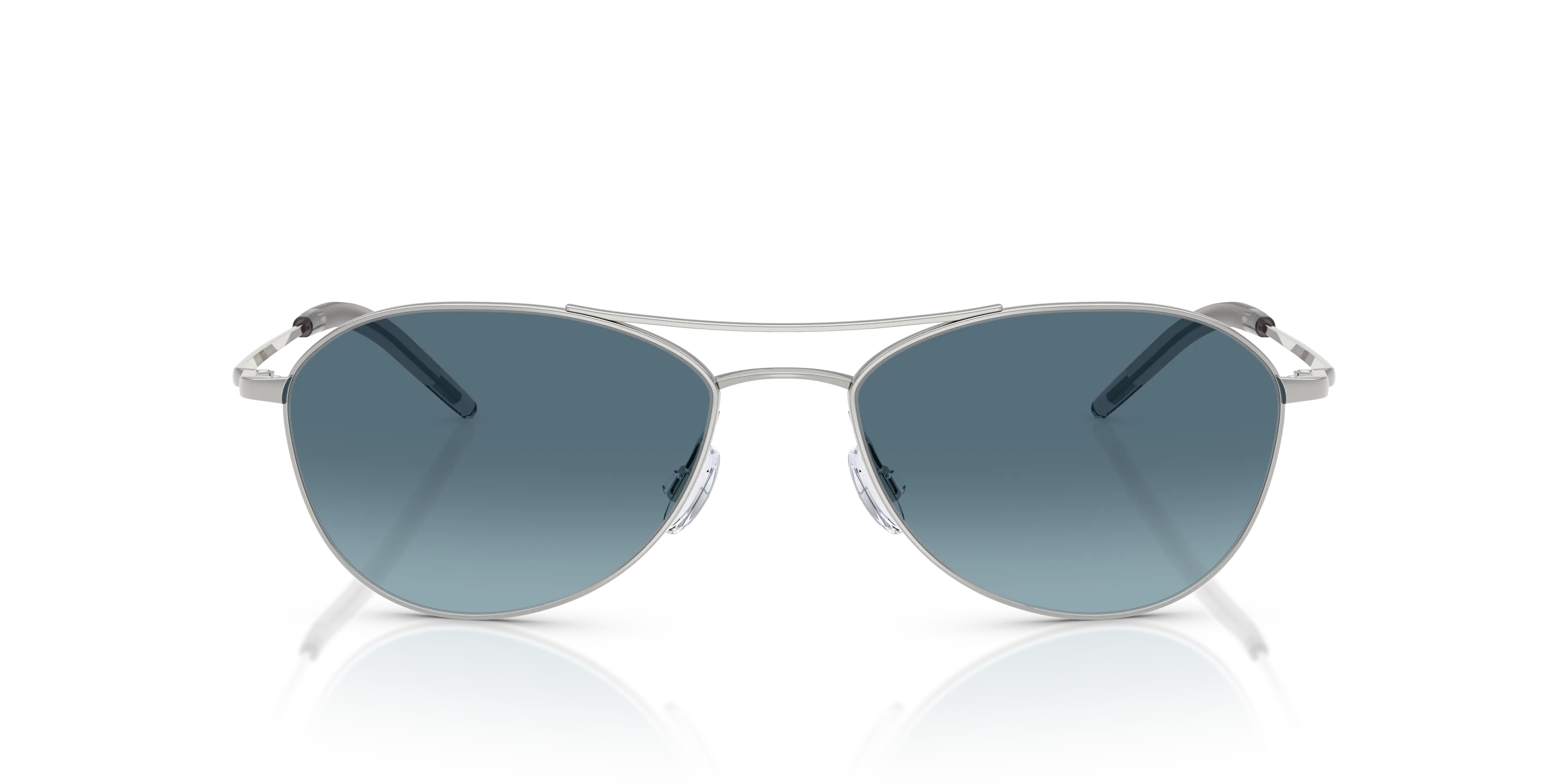 Oliver Peoples OV1358S AERO II 5036Q8 Occhiali da sole Acciaio Argento Blu Pilot Normale - immagine 3