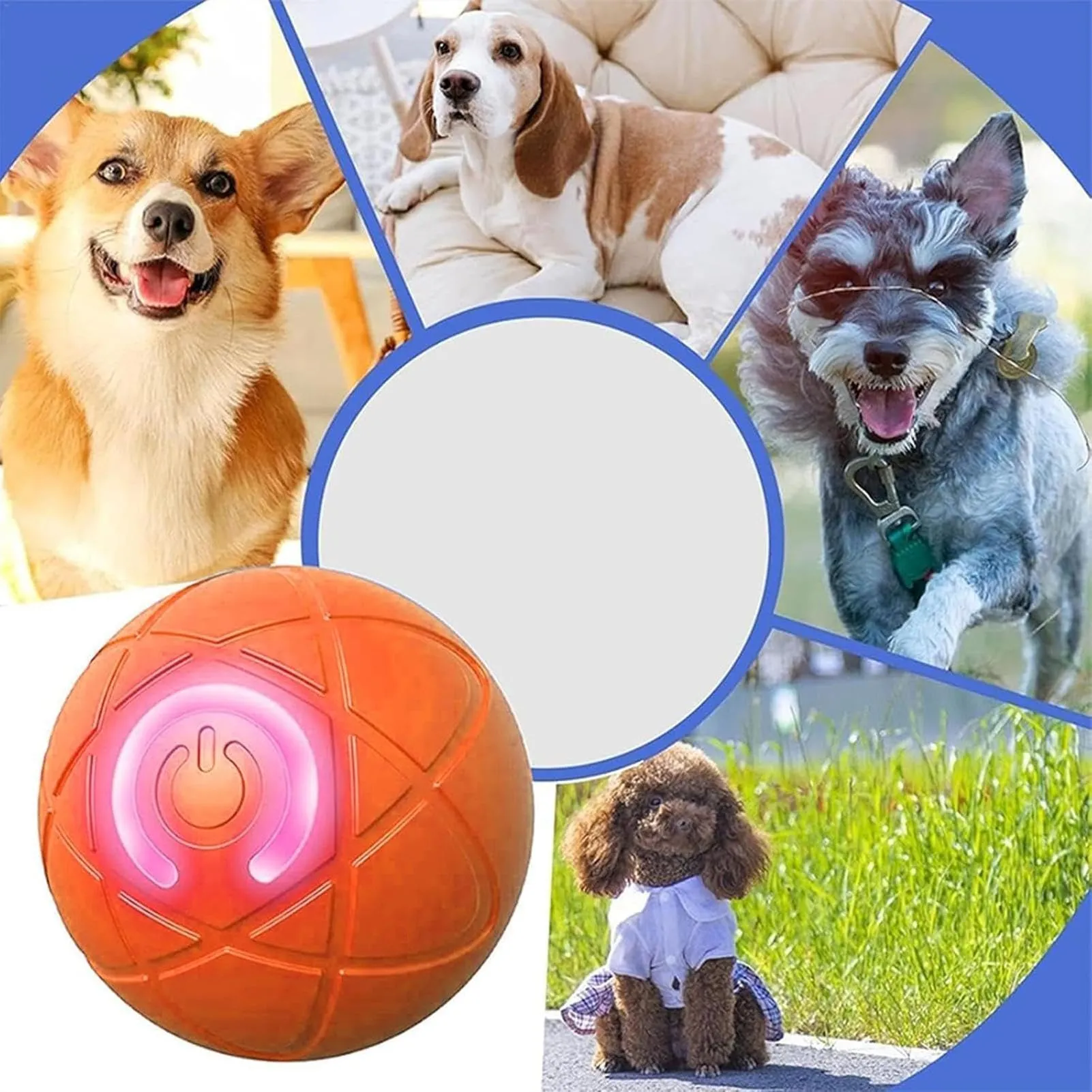 Pallina Cane Che Si Muove Da Sola - Ricaricabile Palla Per Cani Elettrica - immagine 6