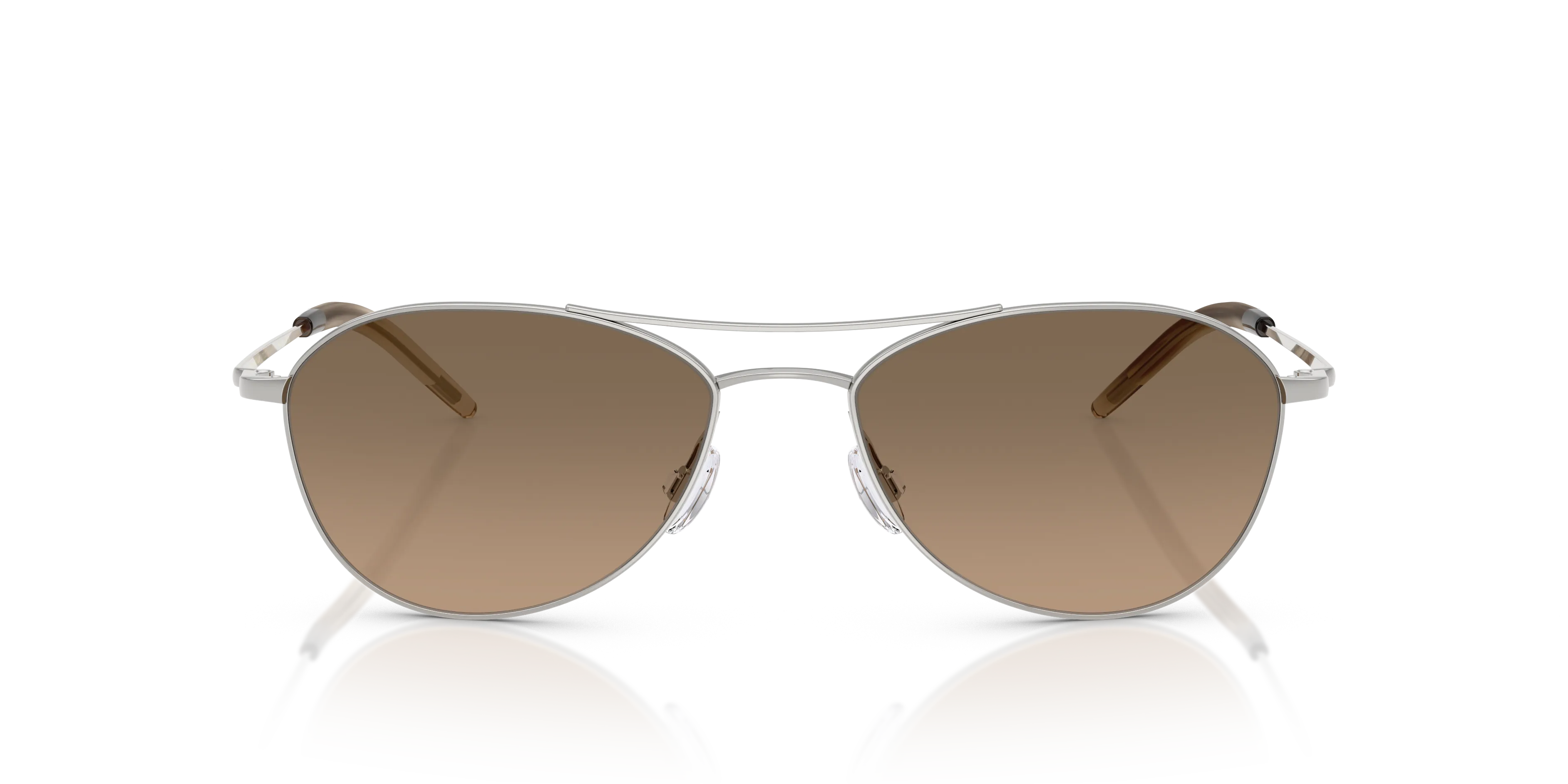 Oliver Peoples OV1358S AERO II 5036GN Occhiali da sole Acciaio Argento Marrone Pilot Polarizzata - immagine 3