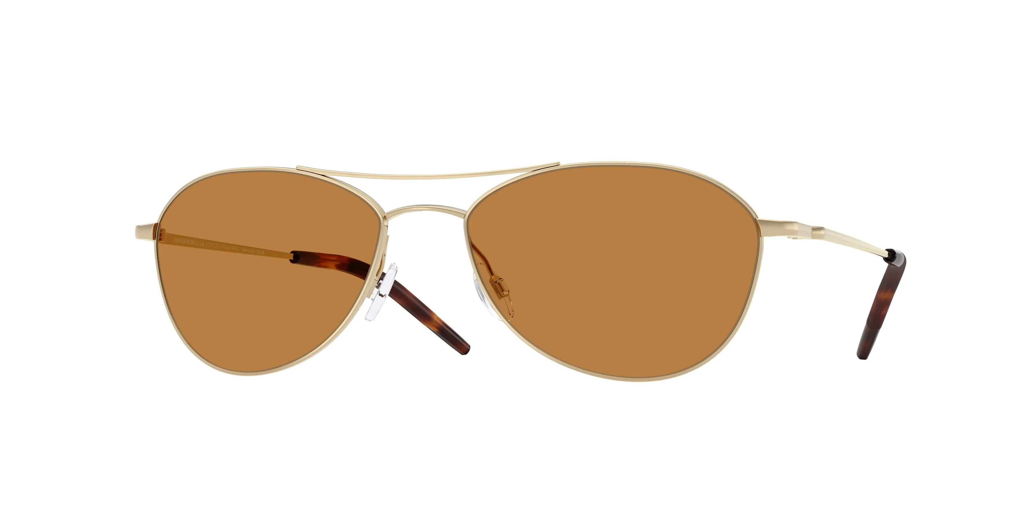 Oliver Peoples OV1358S AERO II 503553 Occhiali da sole Acciaio Oro Arancione Pilot Normale - immagine 1