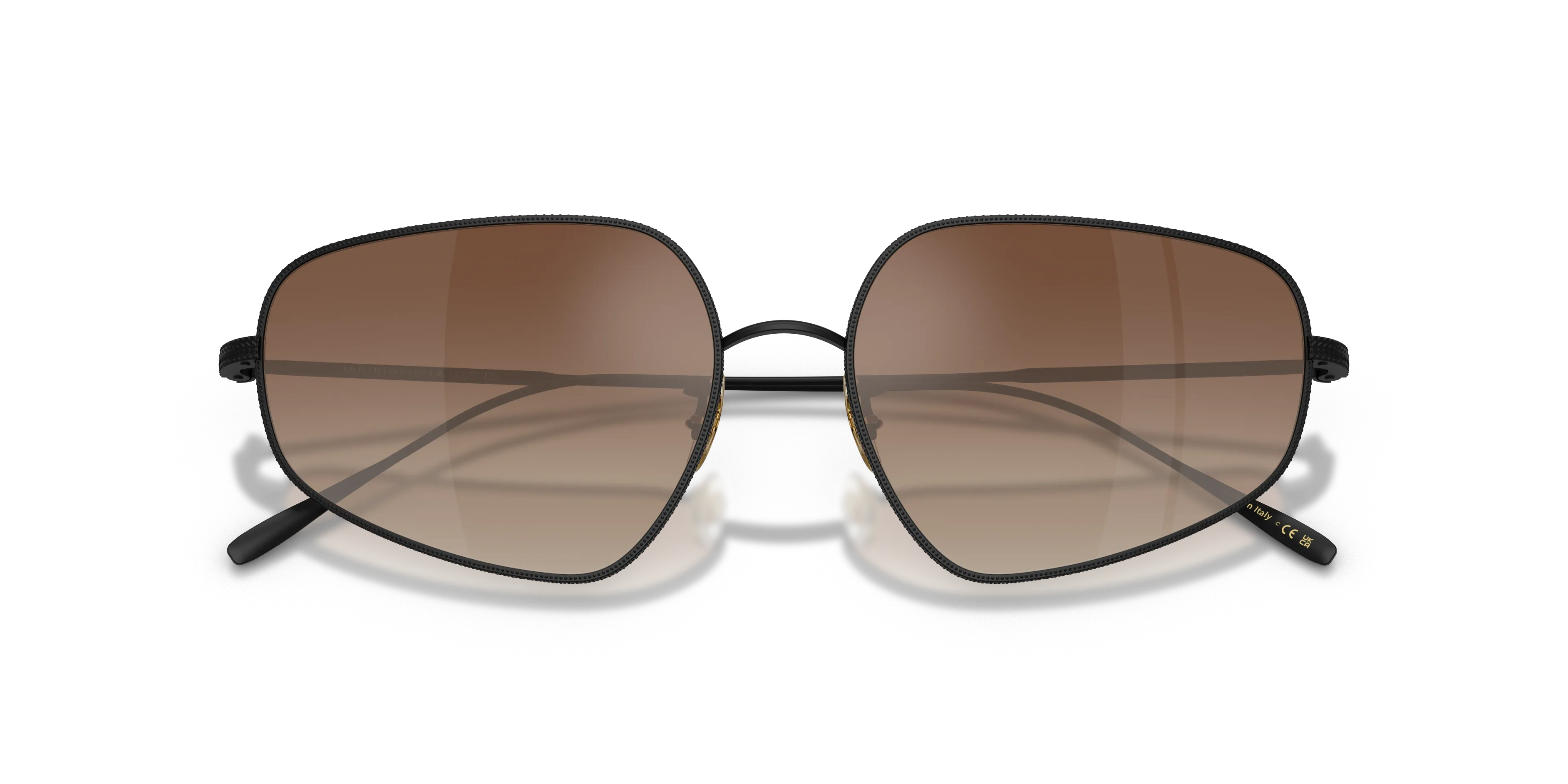 Oliver Peoples OV1356S EYLLA 5062Q1 Occhiali da sole Metallo Nero Marrone Geometrica Normale - immagine 2