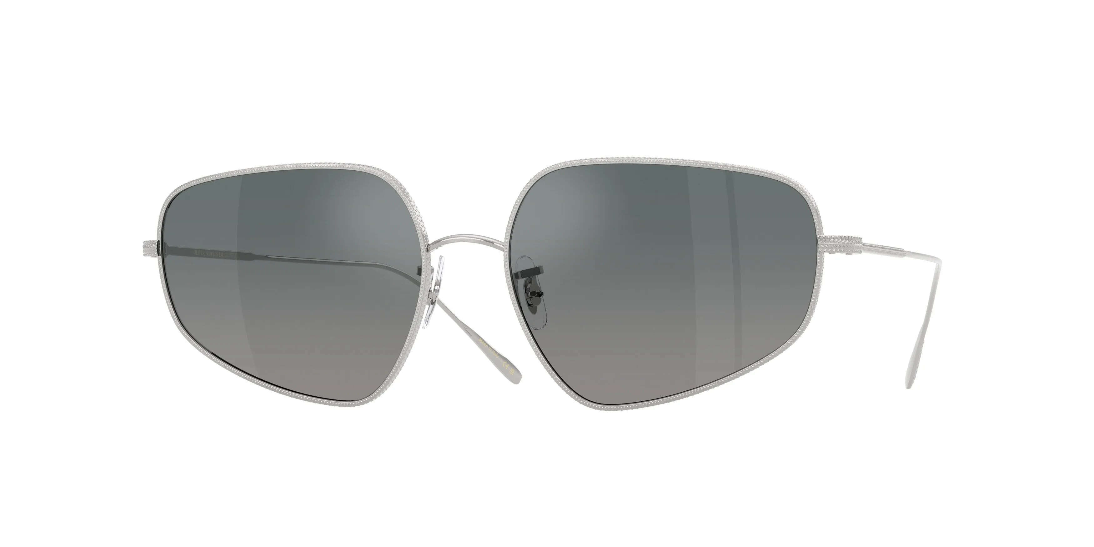 Oliver Peoples OV1356S EYLLA 50366I Occhiali da sole Metallo Argento Grigio Geometrica Normale - immagine 1