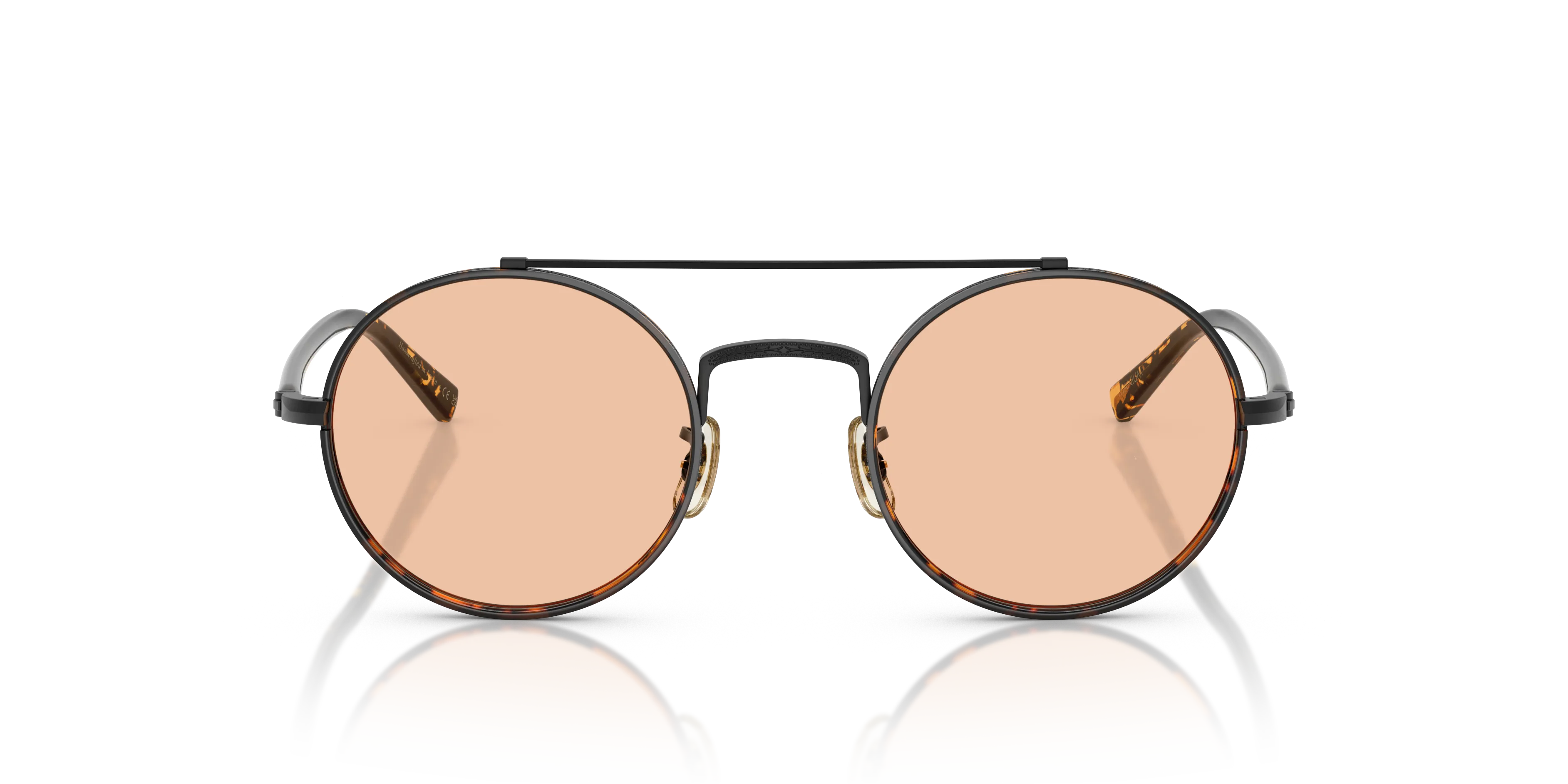 Oliver Peoples OV1355T ETLIN 5062 Montature da vista Titanio Nero Marrone Rotonda Normale - immagine 3