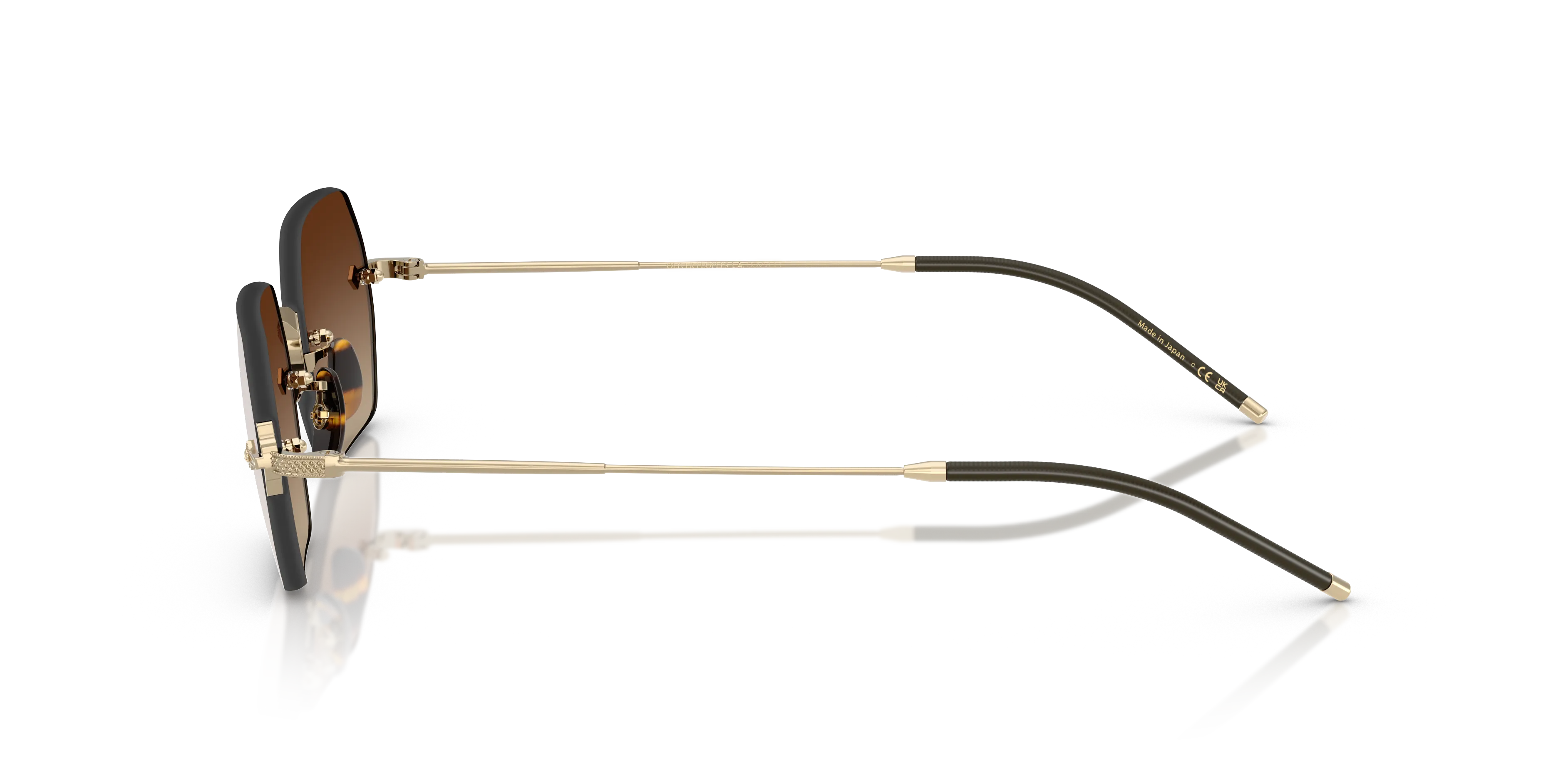 Oliver Peoples OV1353ST TK-13 5035Q1 Occhiali da sole Titanio Oro Marrone Squadrata Normale - immagine 4