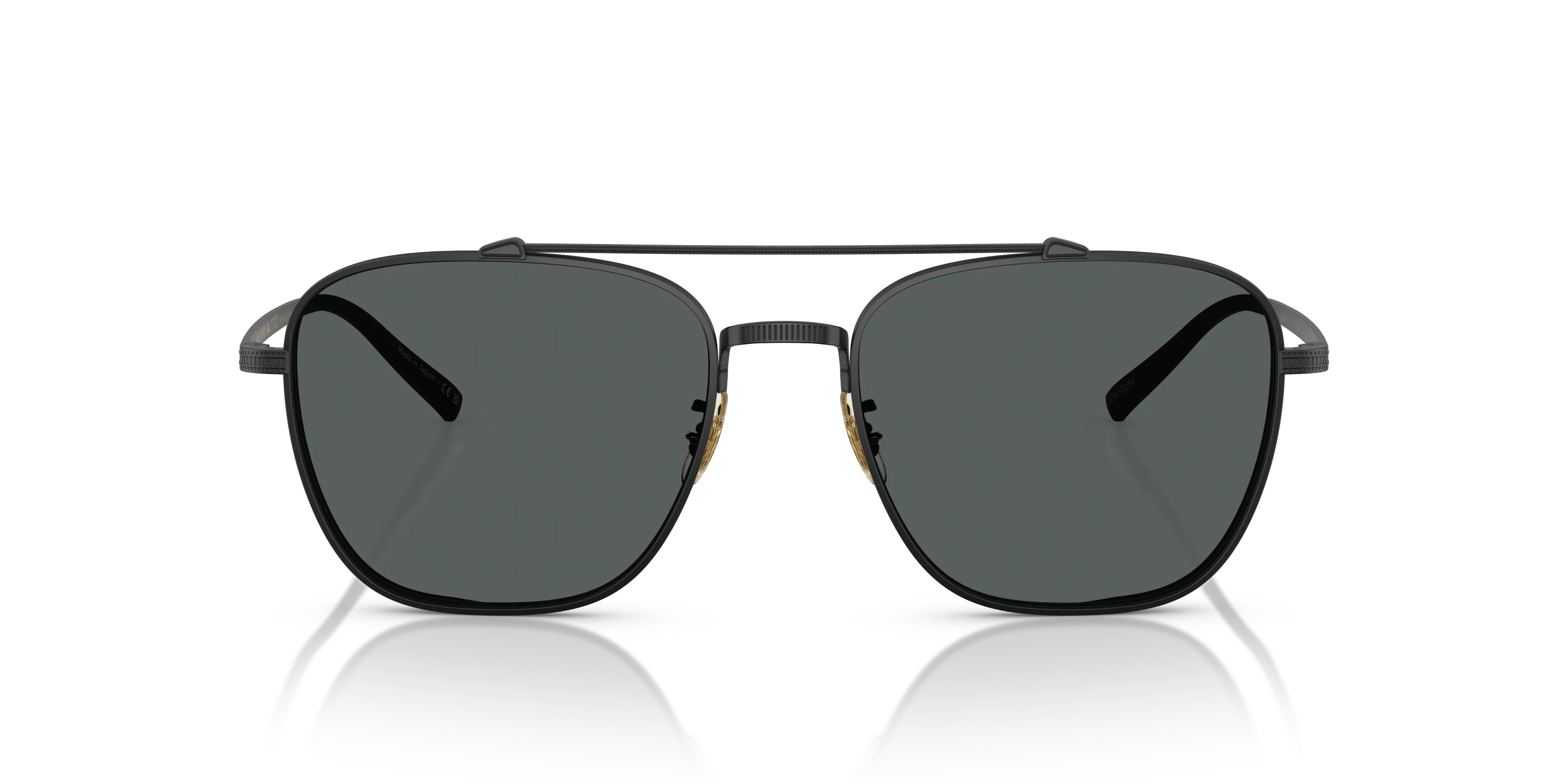 Oliver Peoples OV1349ST AVISON 5017P2 Occhiali da sole Titanio Nero Grigio Pilot Polarizzata - immagine 3