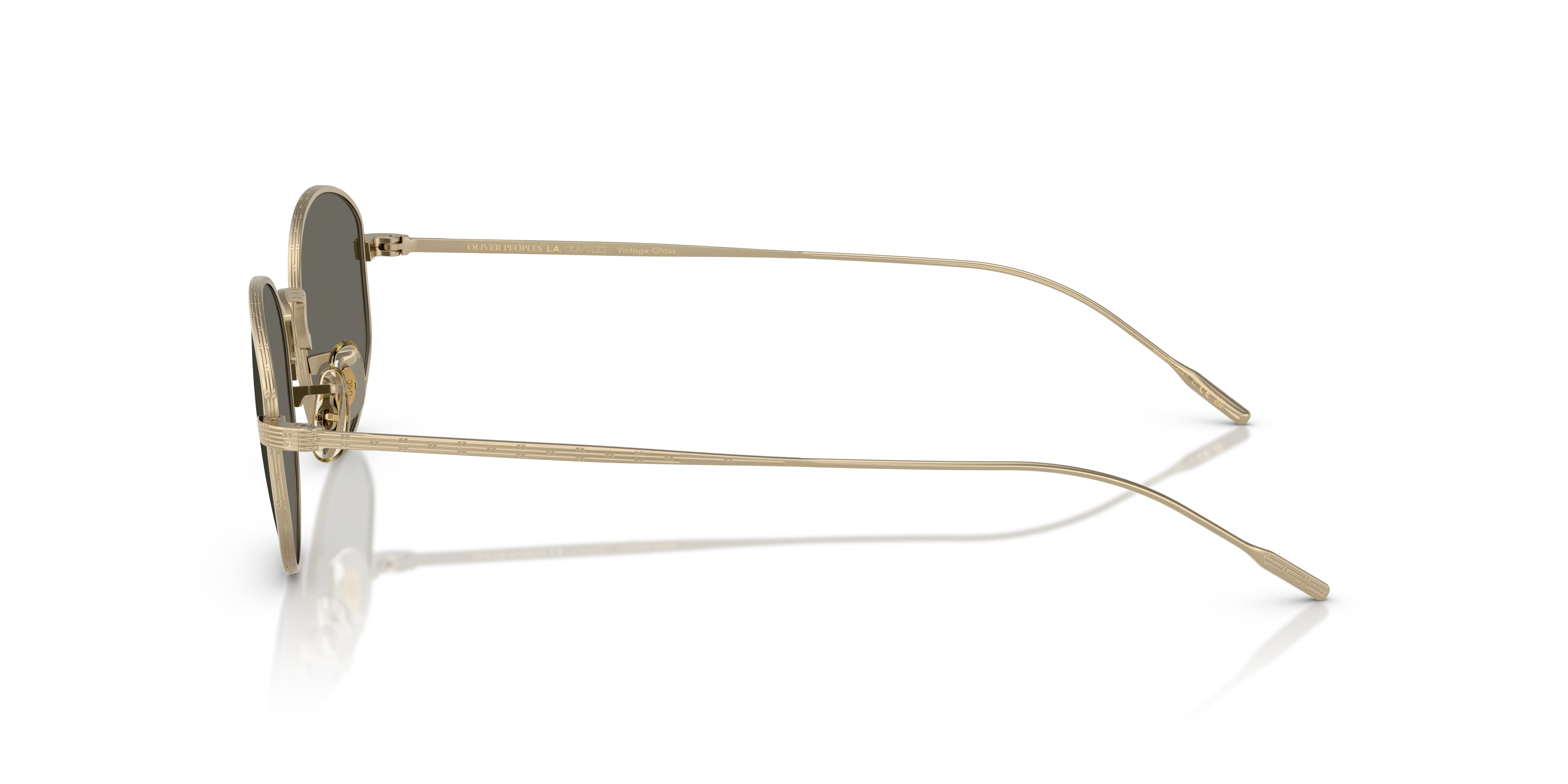 Oliver Peoples OV1347ST ESTRA 5035R5 Occhiali da sole Titanio Oro Grigio Rotonda Normale - immagine 4