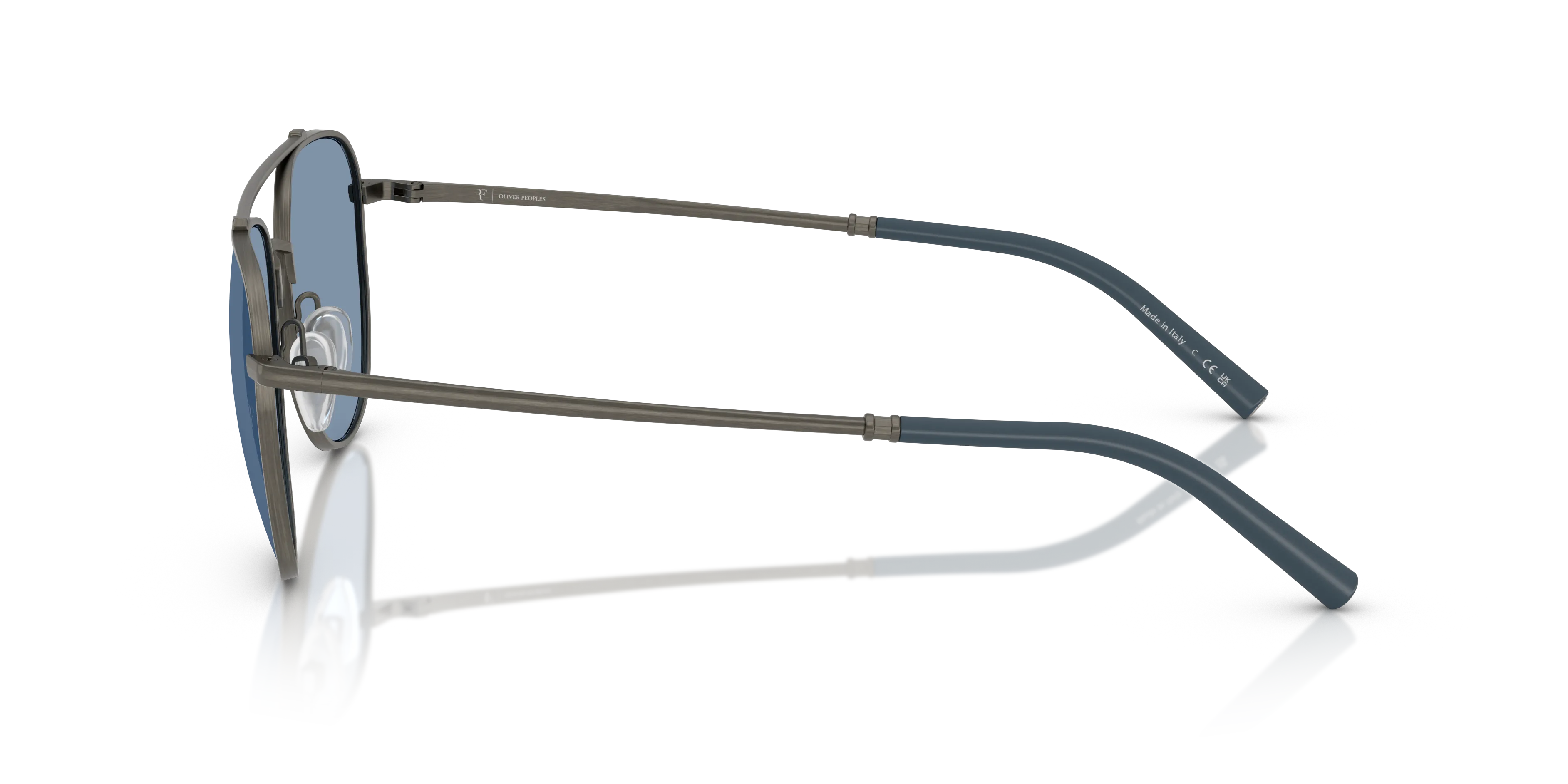 Oliver Peoples OV1346S R-10 533980 Occhiali da sole Metallo Grigio Blu Pilot Normale - immagine 4