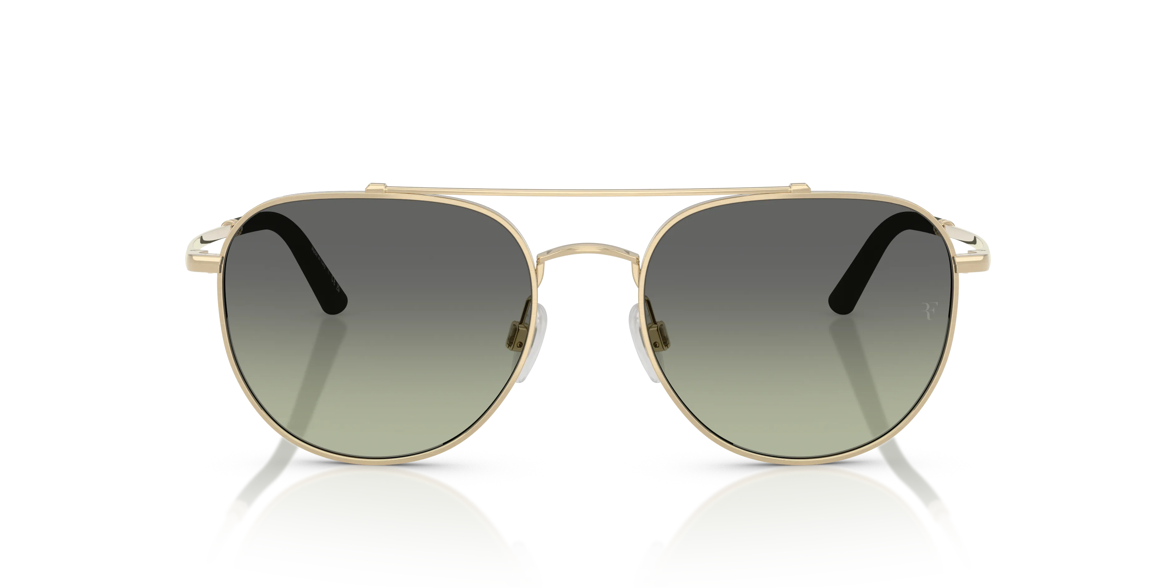 Oliver Peoples OV1346S R-10 52452A Occhiali da sole Metallo Oro Verde Pilot Normale - immagine 3