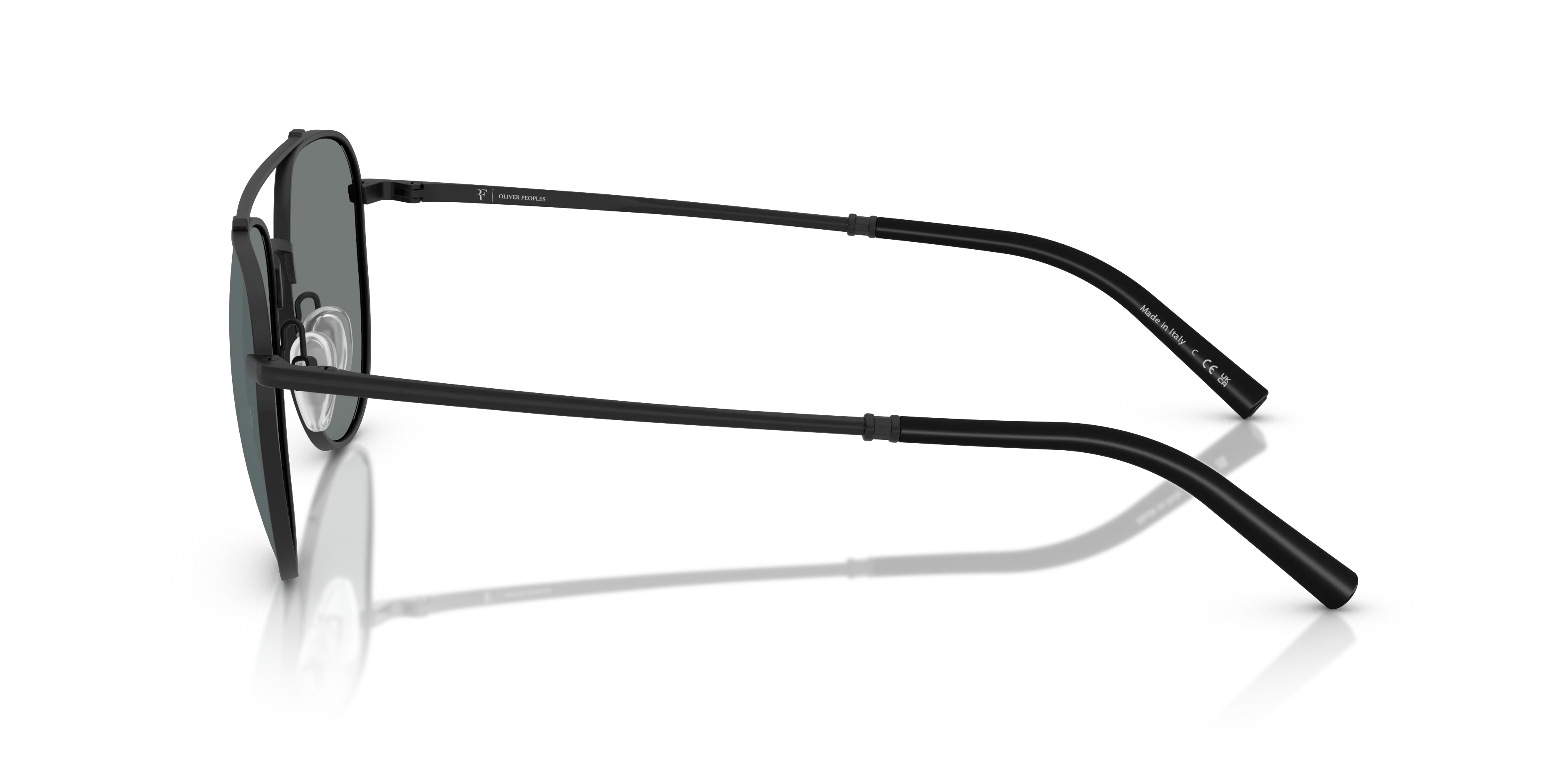 Oliver Peoples OV1346S R-10 50626G Occhiali da sole Metallo Nero Grigio Pilot Polarizzata - immagine 4