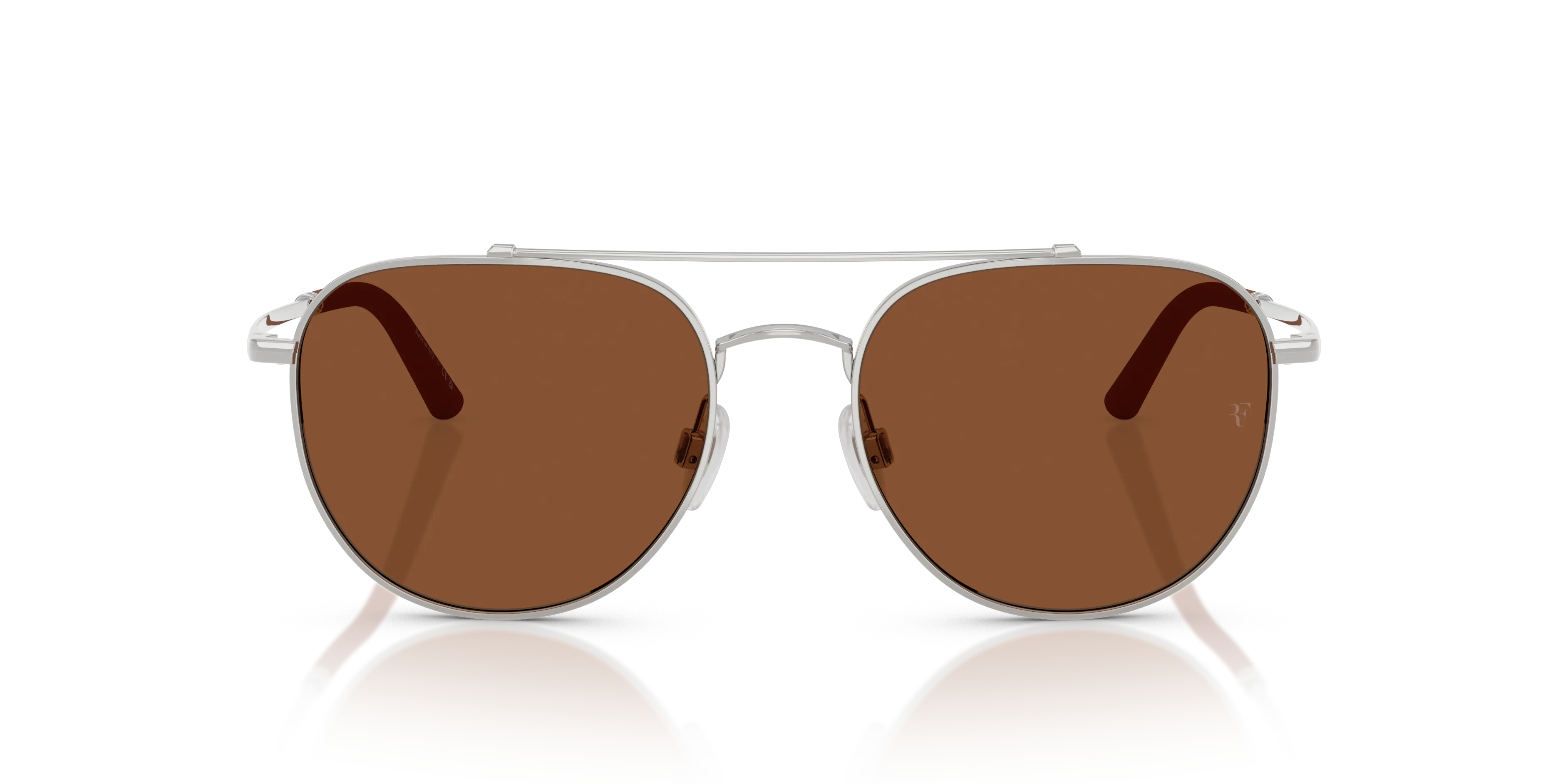 Oliver Peoples OV1346S R-10 503653 Occhiali da sole Metallo Argento Marrone Pilot Normale - immagine 3