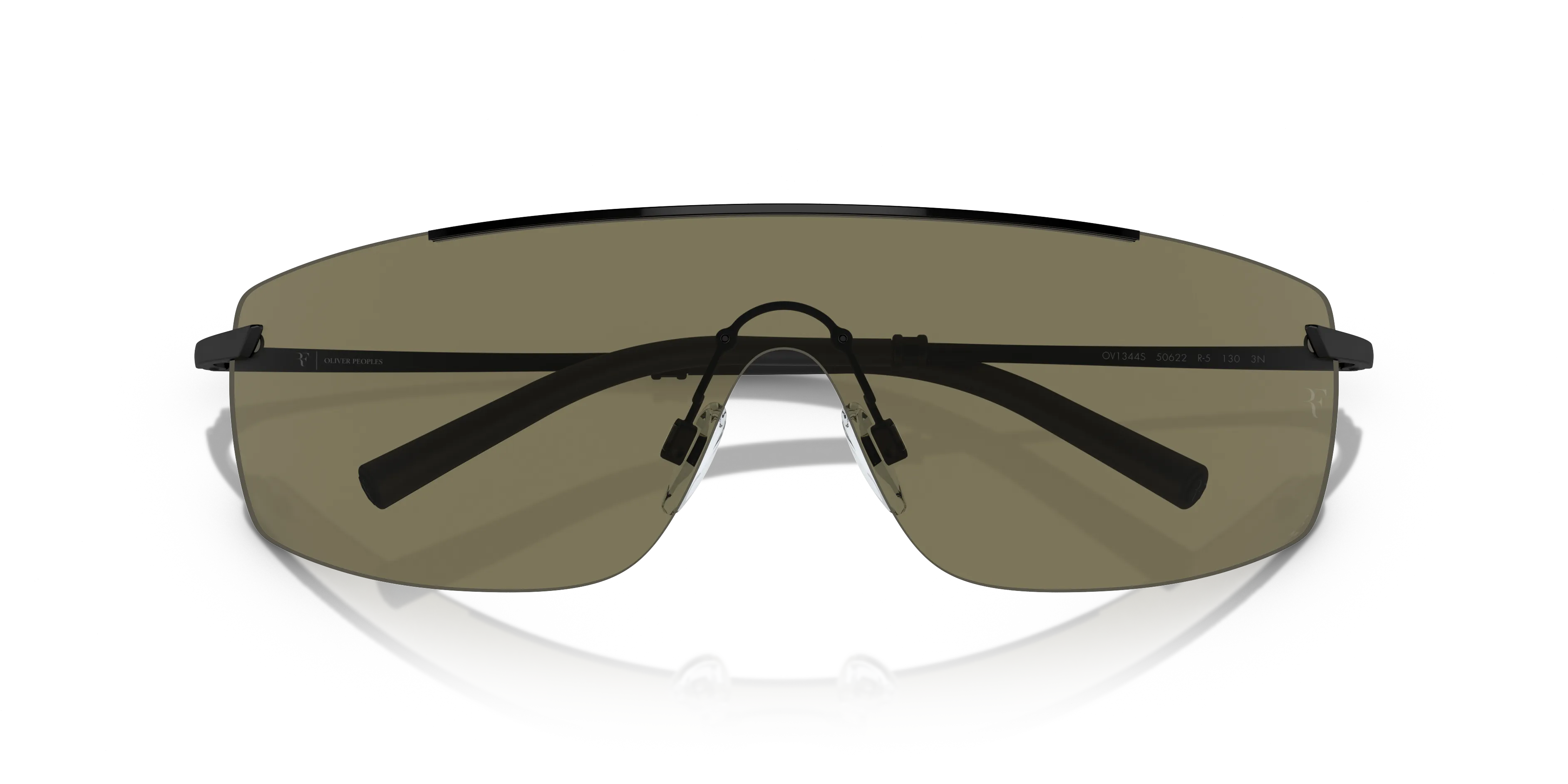 Oliver Peoples OV1344S R-5 50622 Occhiali da sole Metallo Nero Verde G15 Geometrica Normale - immagine 2