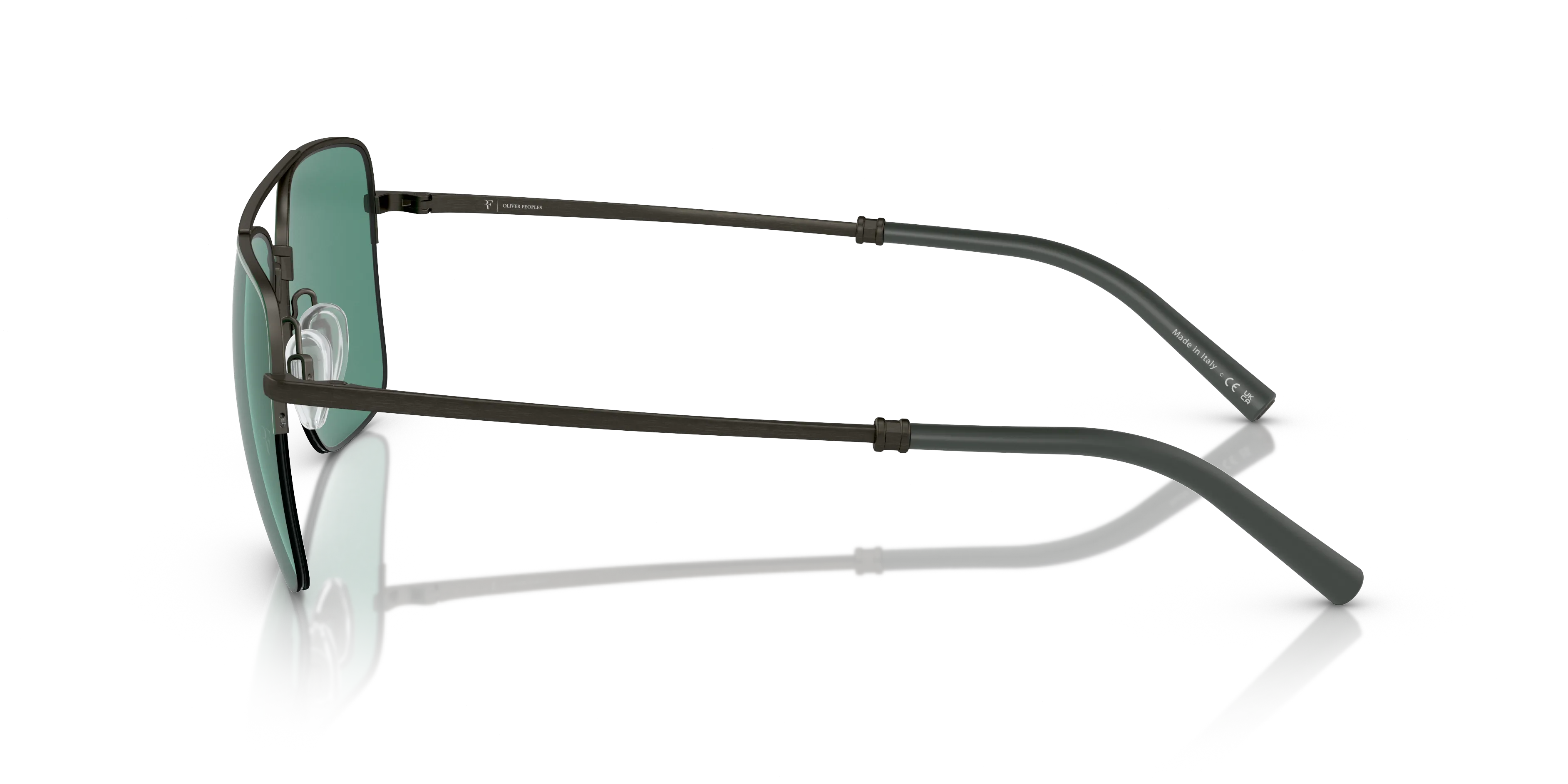 Oliver Peoples OV1343S R-2 533971 Occhiali da sole Metallo Grigio Verde Pilot Normale - immagine 4