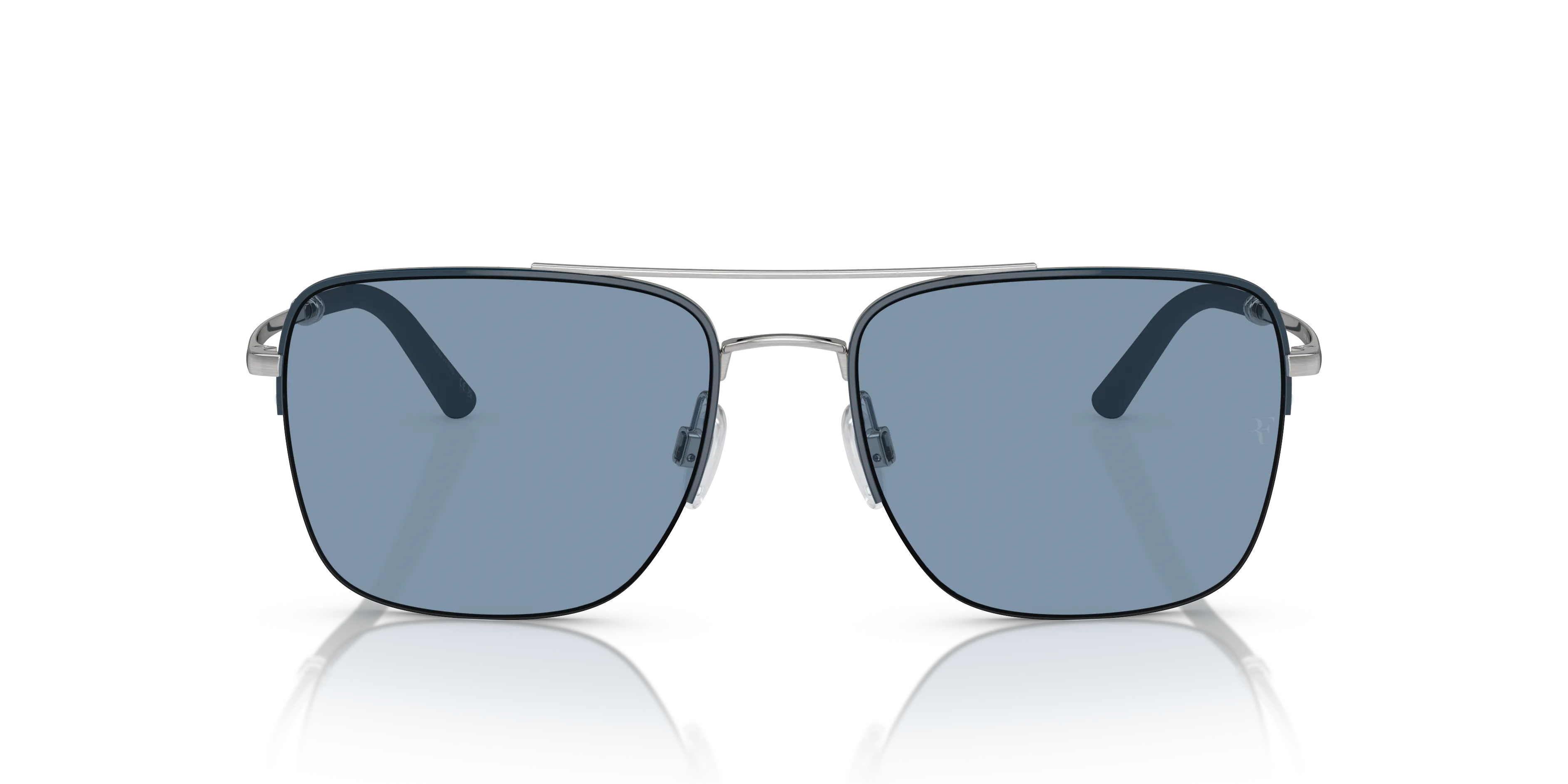 Oliver Peoples OV1343S R-2 506380 Occhiali da sole Metallo Argento Blu Pilot Normale - immagine 3