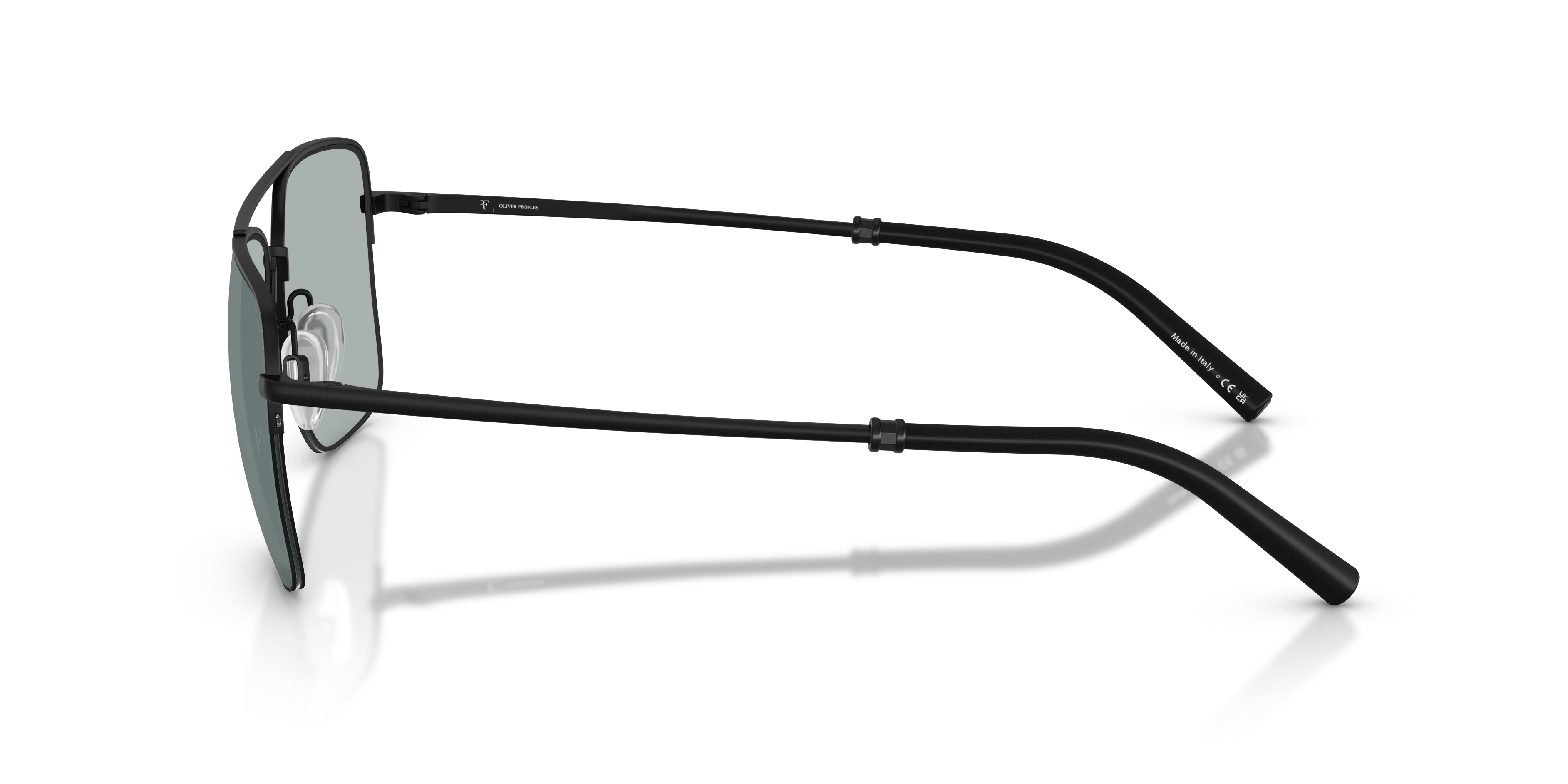 Oliver Peoples OV1343S R-2 50626G Occhiali da sole Metallo Nero Grigio Pilot Polarizzata - immagine 4