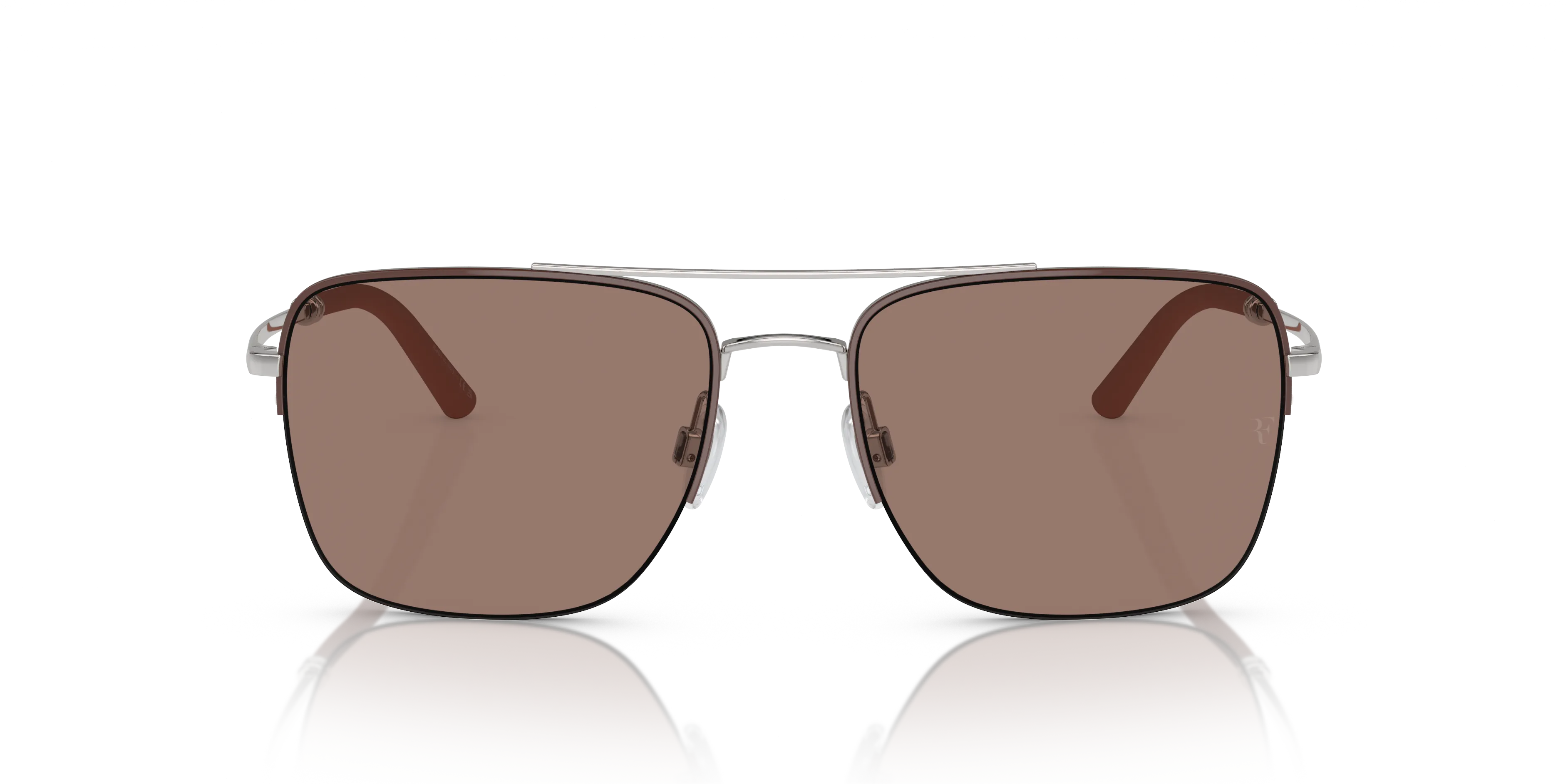 Oliver Peoples OV1343S R-2 503653 Occhiali da sole Metallo Argento Marrone Pilot Normale - immagine 3