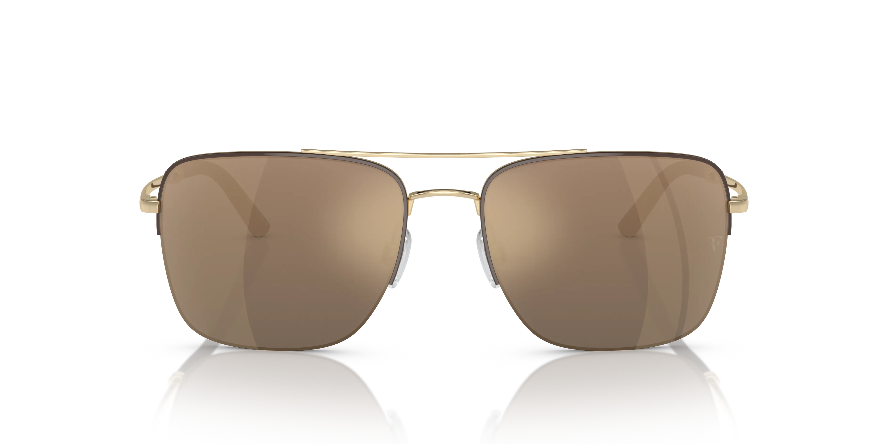 Oliver Peoples OV1343S R-2 50355A Occhiali da sole Metallo Oro Marrone Pilot Normale - immagine 3