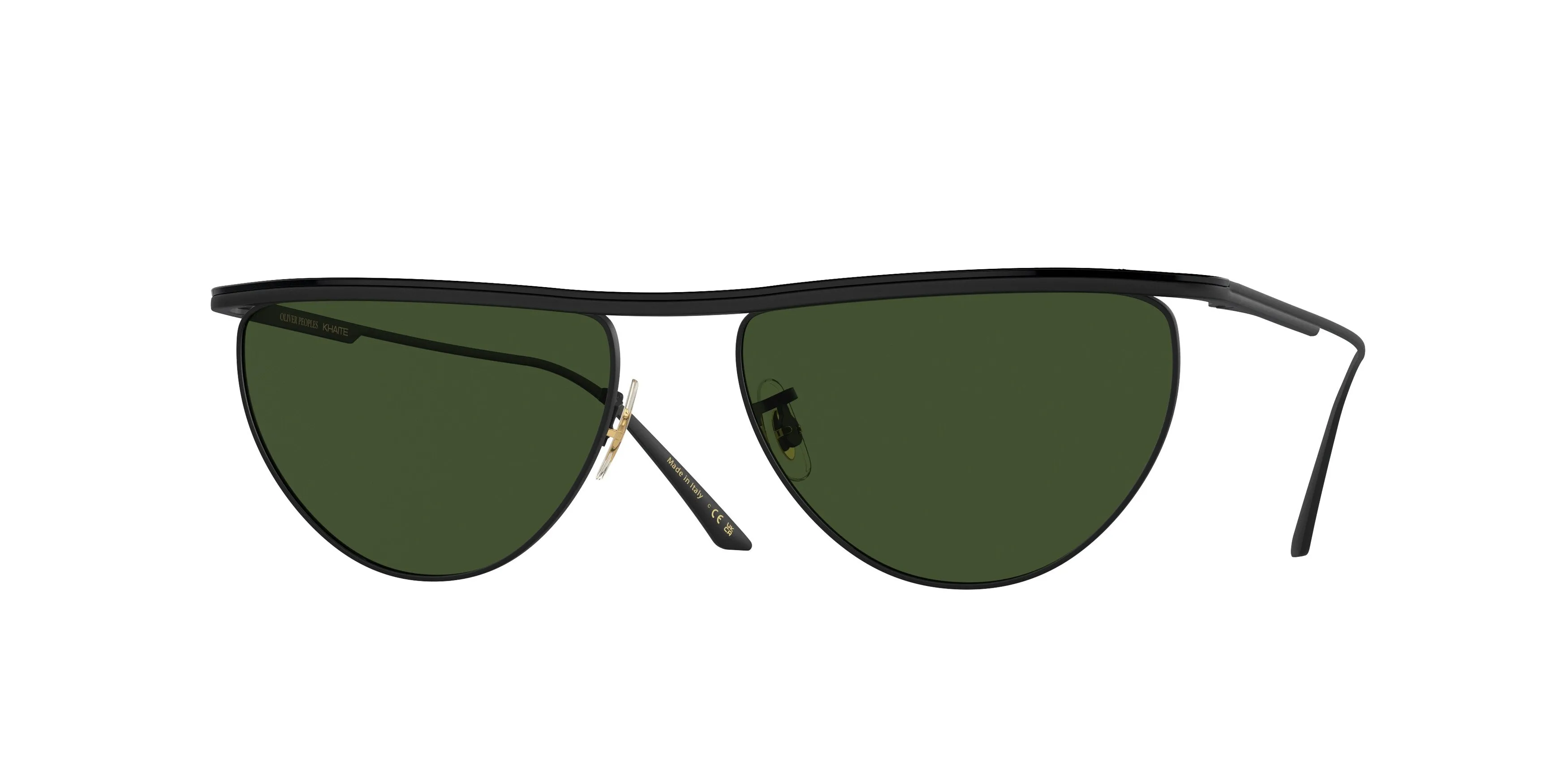 Oliver Peoples OV1342S 1984C 506271 Occhiali da sole Metallo Nero Verde Geometrica Normale - immagine 1