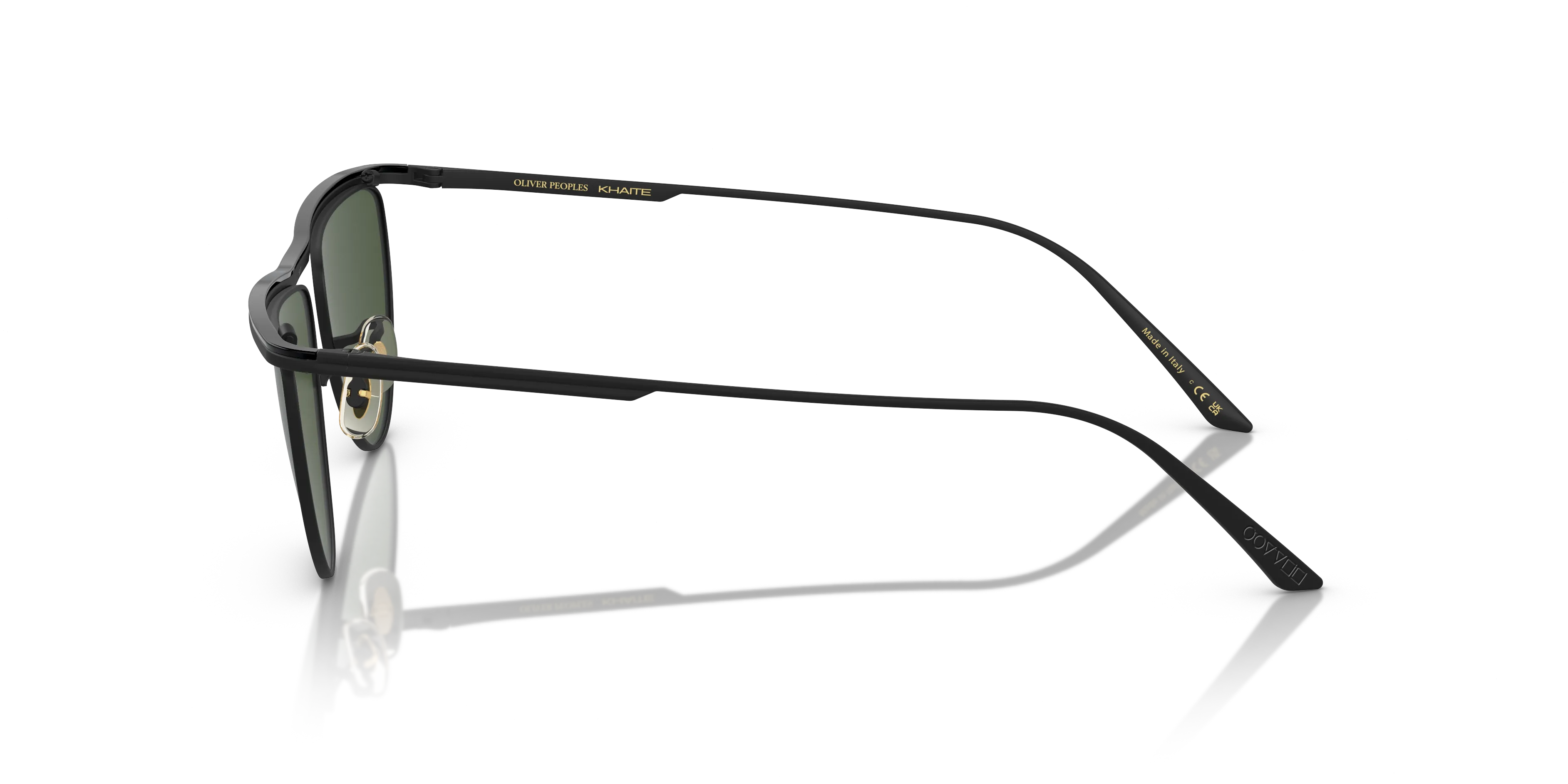 Oliver Peoples OV1342S 1984C 506271 Occhiali da sole Metallo Nero Verde Geometrica Normale - immagine 4