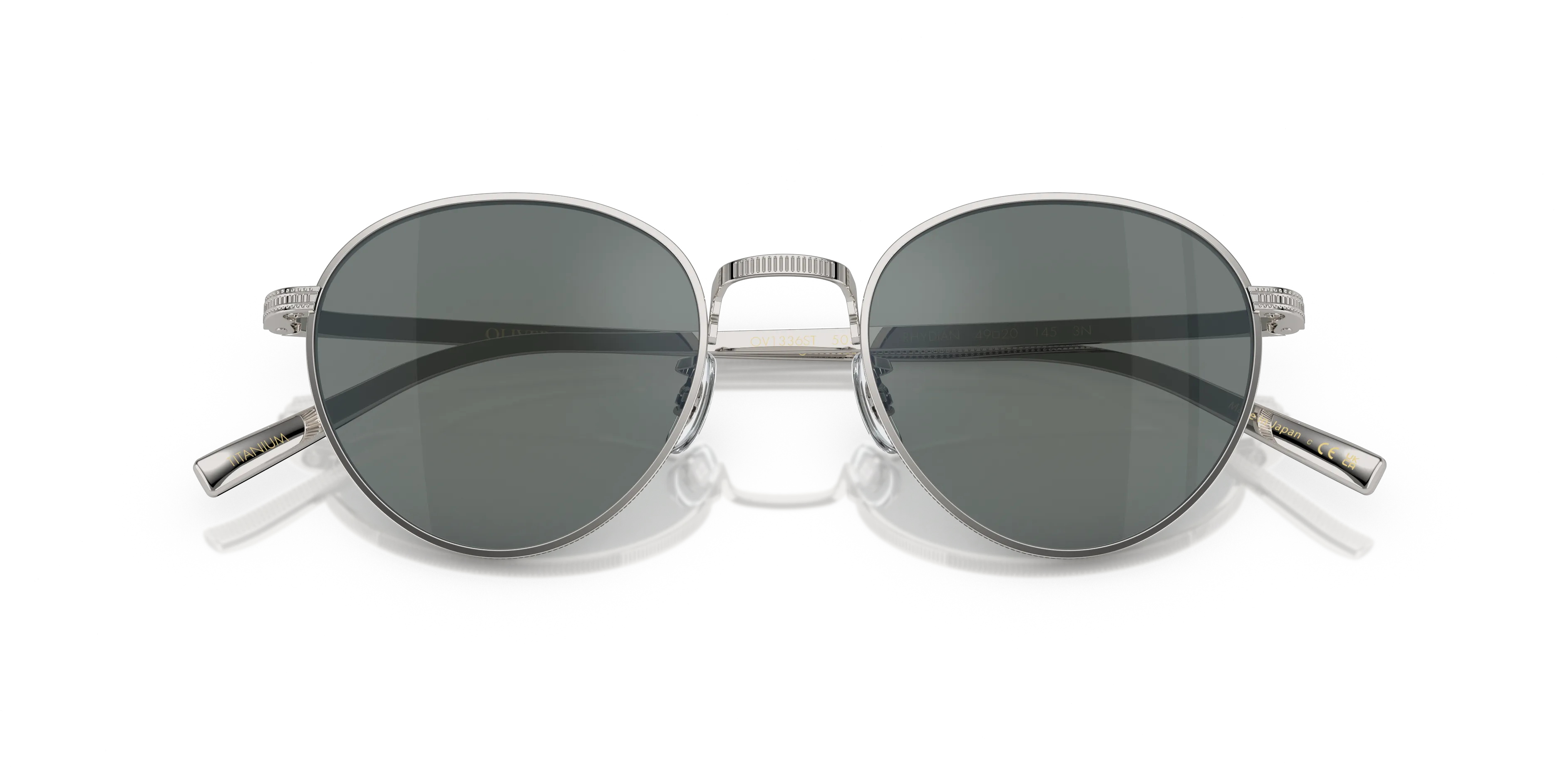 Oliver Peoples OV1336ST RHYDIAN 5036W5 Occhiali da sole Titanio Argento Blu Pantos Normale - immagine 2