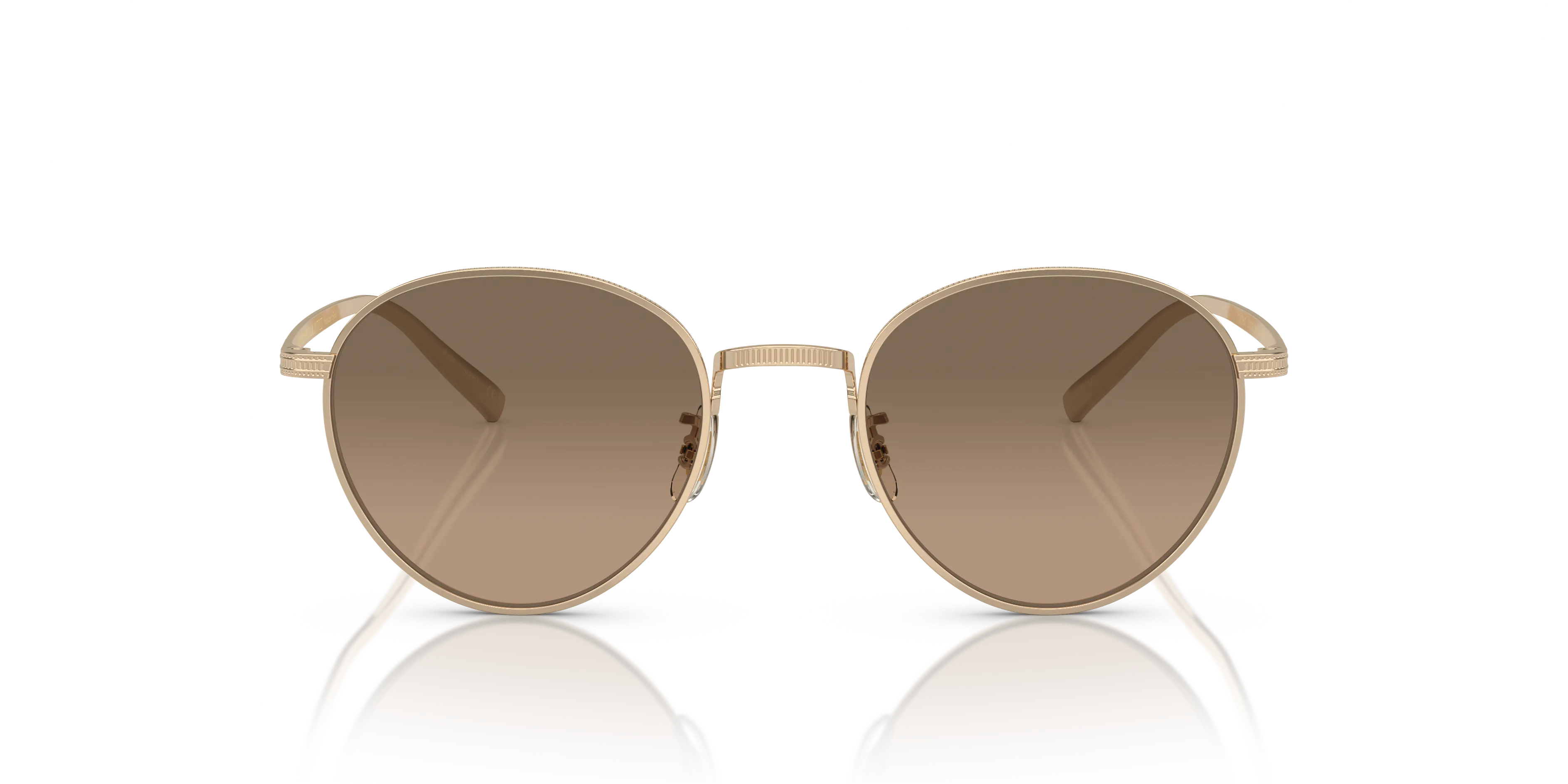 Oliver Peoples OV1336ST RHYDIAN 5035GN Occhiali da sole Titanio Oro Marrone Pantos Polarizzata - immagine 3