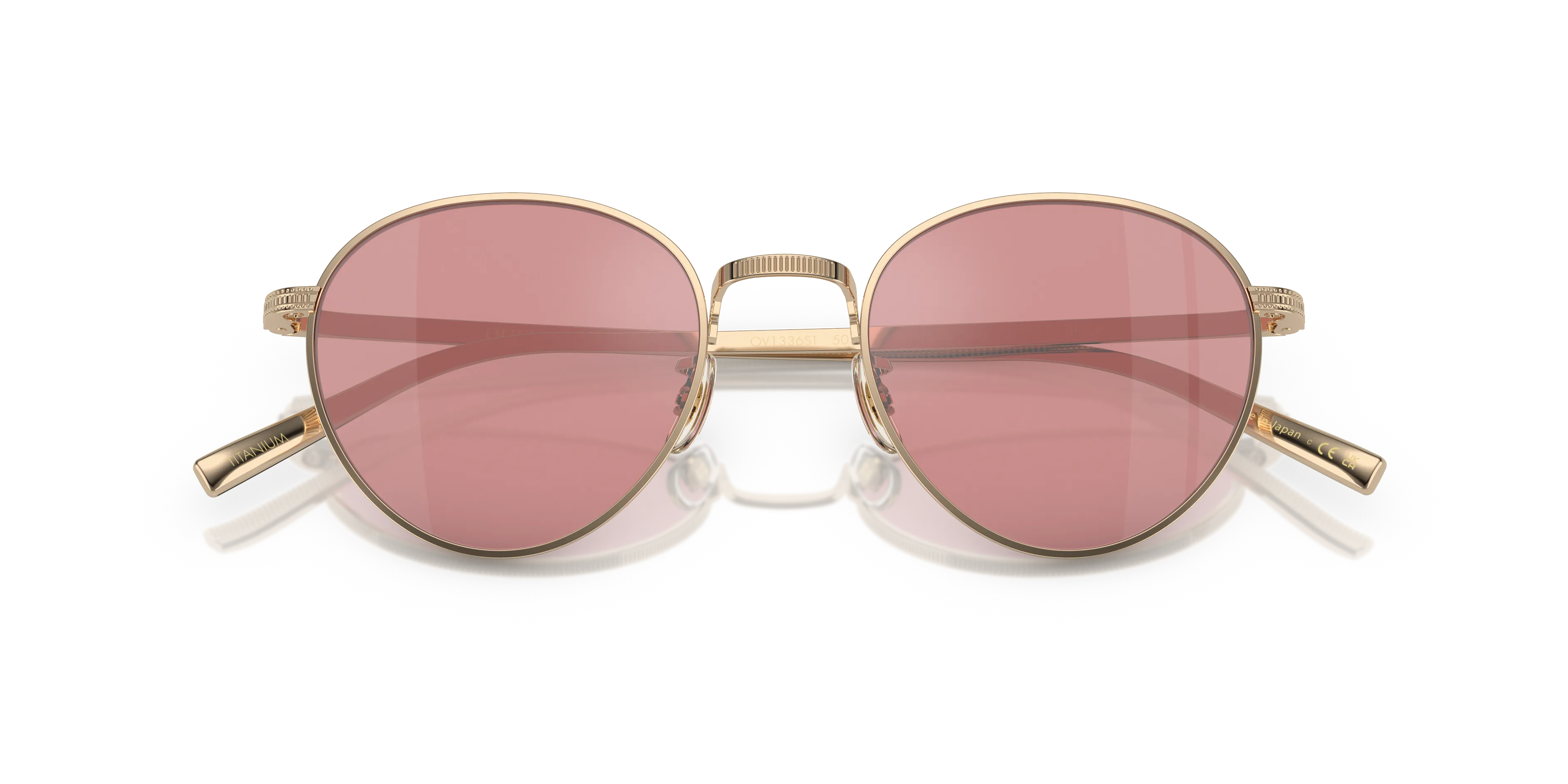 Oliver Peoples OV1336ST RHYDIAN 50353E Occhiali da sole Titanio Oro Viola Pantos Fotocromatiche - immagine 2