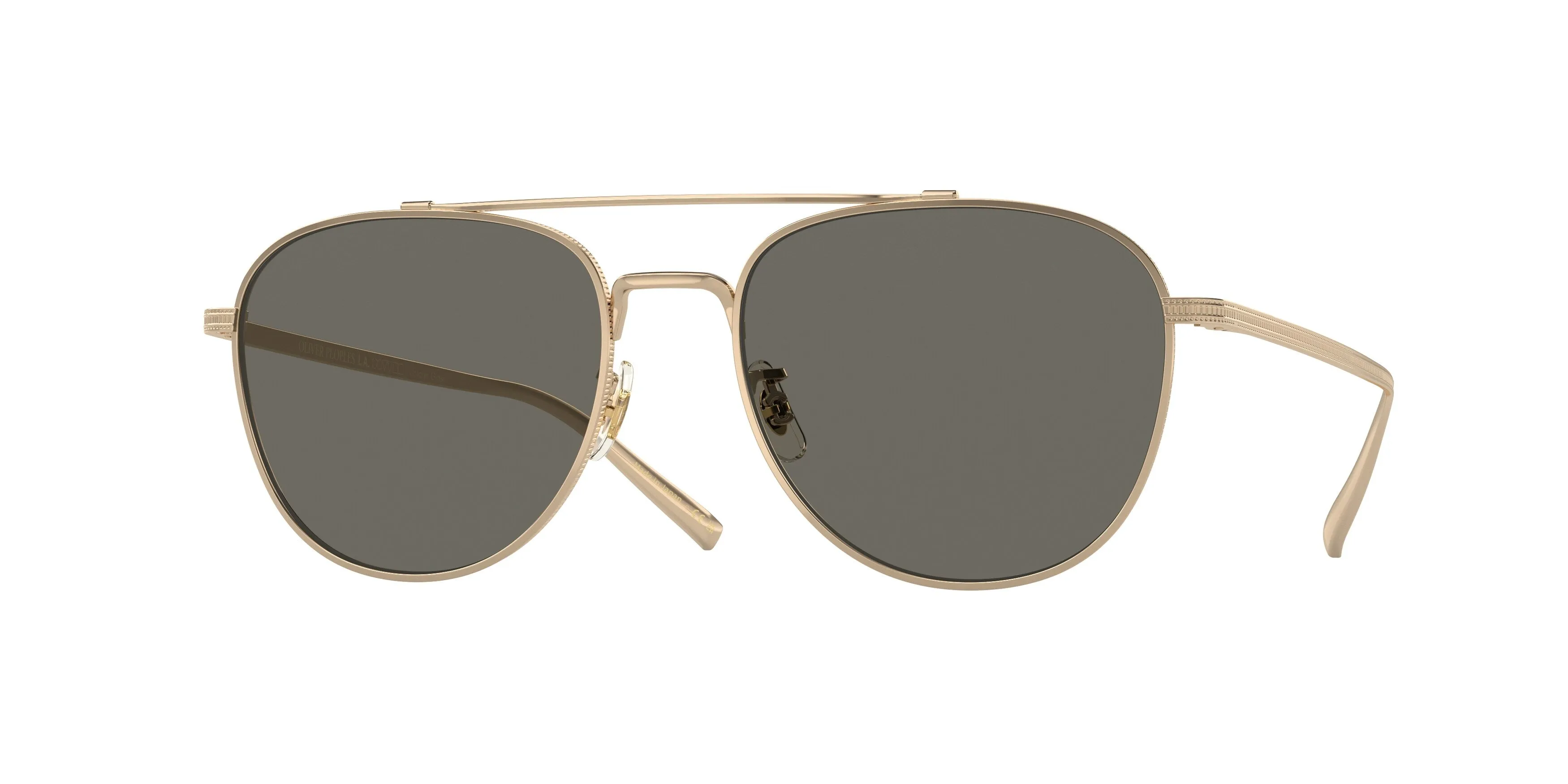 Oliver Peoples OV1335ST RIVETTI 5035R5 Occhiali da sole Titanio Oro Grigio Pilot Normale - immagine 1