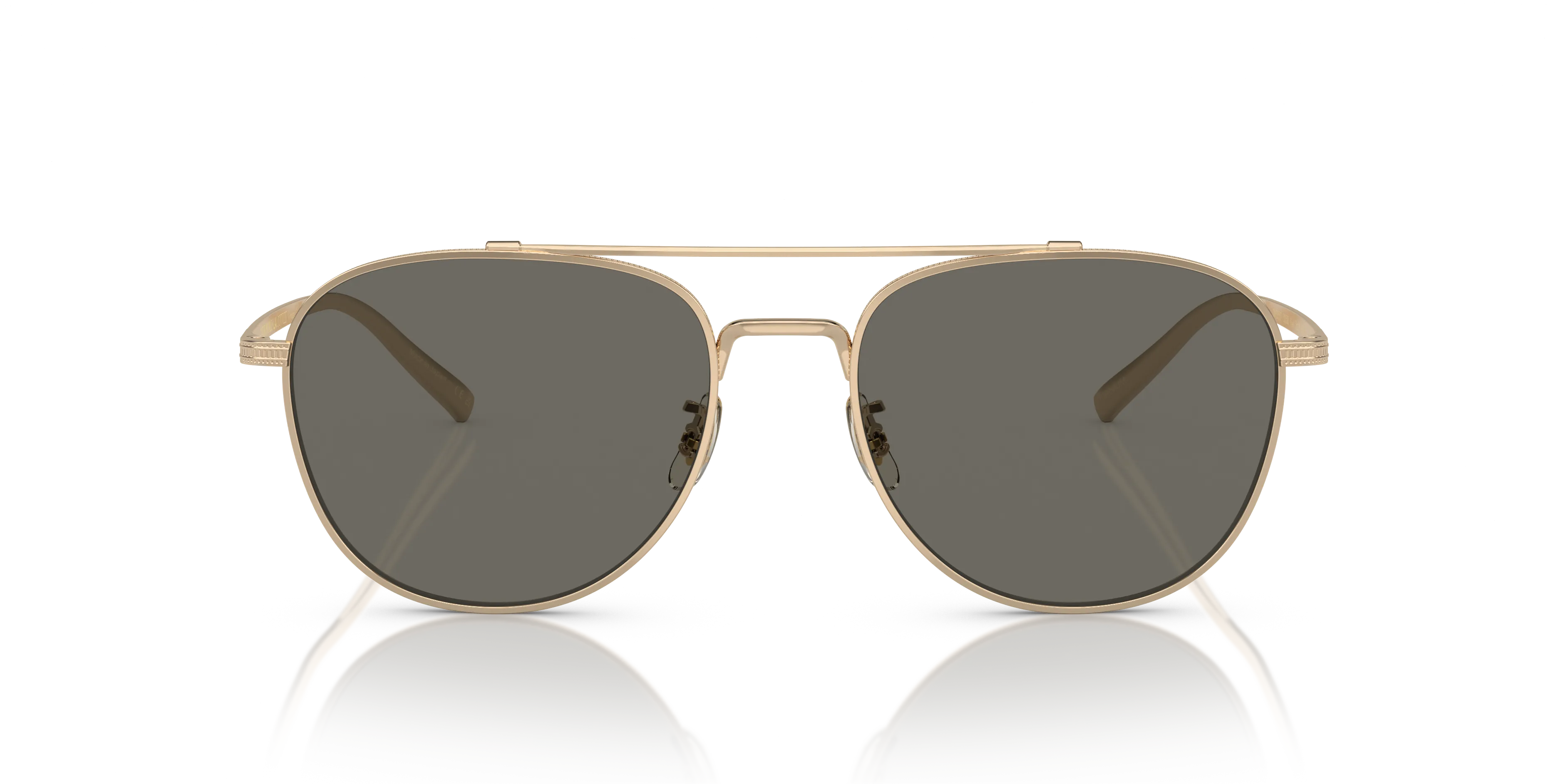 Oliver Peoples OV1335ST RIVETTI 5035R5 Occhiali da sole Titanio Oro Grigio Pilot Normale - immagine 3