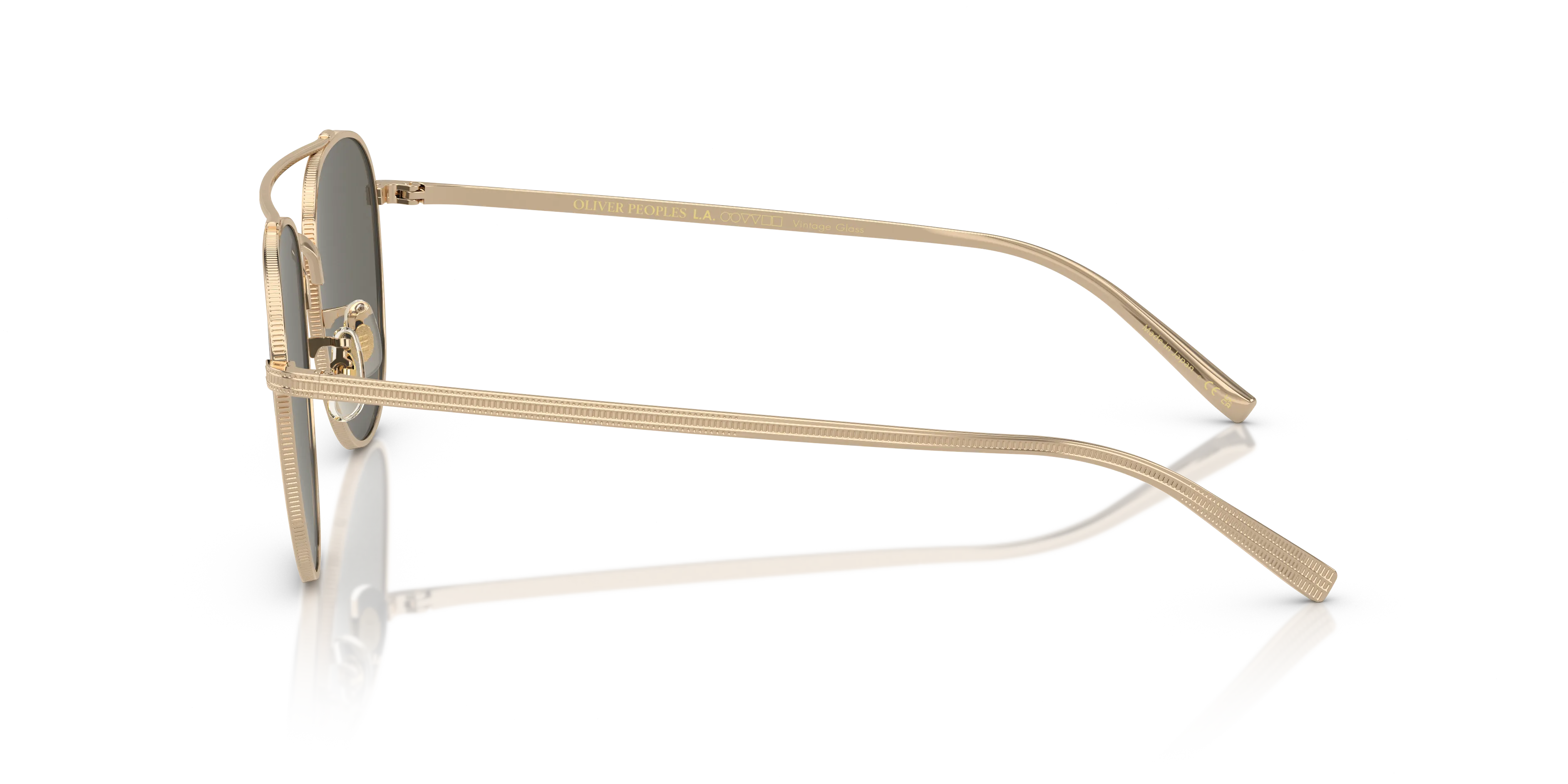 Oliver Peoples OV1335ST RIVETTI 5035R5 Occhiali da sole Titanio Oro Grigio Pilot Normale - immagine 4