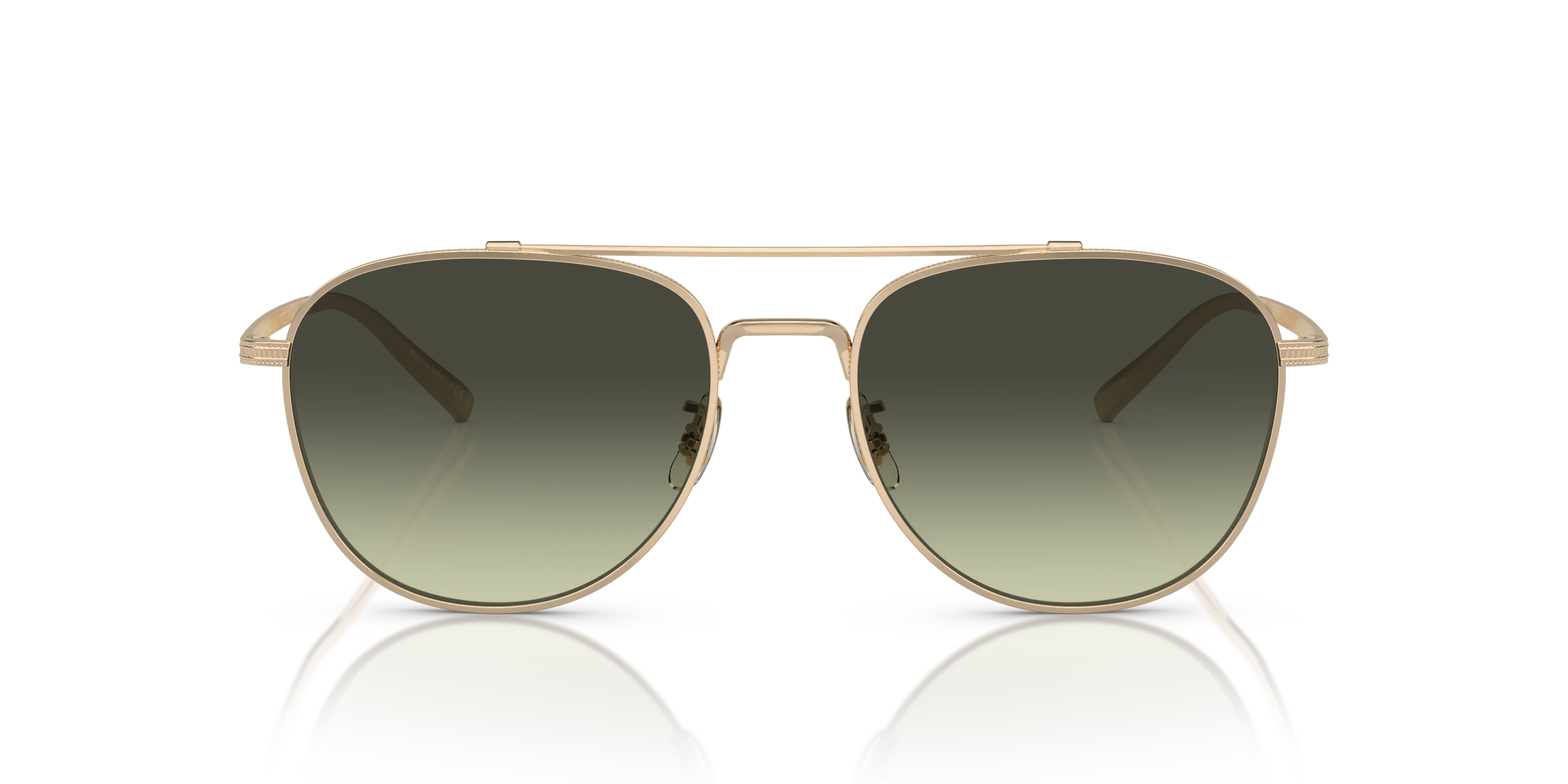 Oliver Peoples OV1335ST RIVETTI 5035BH Occhiali da sole Titanio Oro Verde G15 Pilot Normale - immagine 3