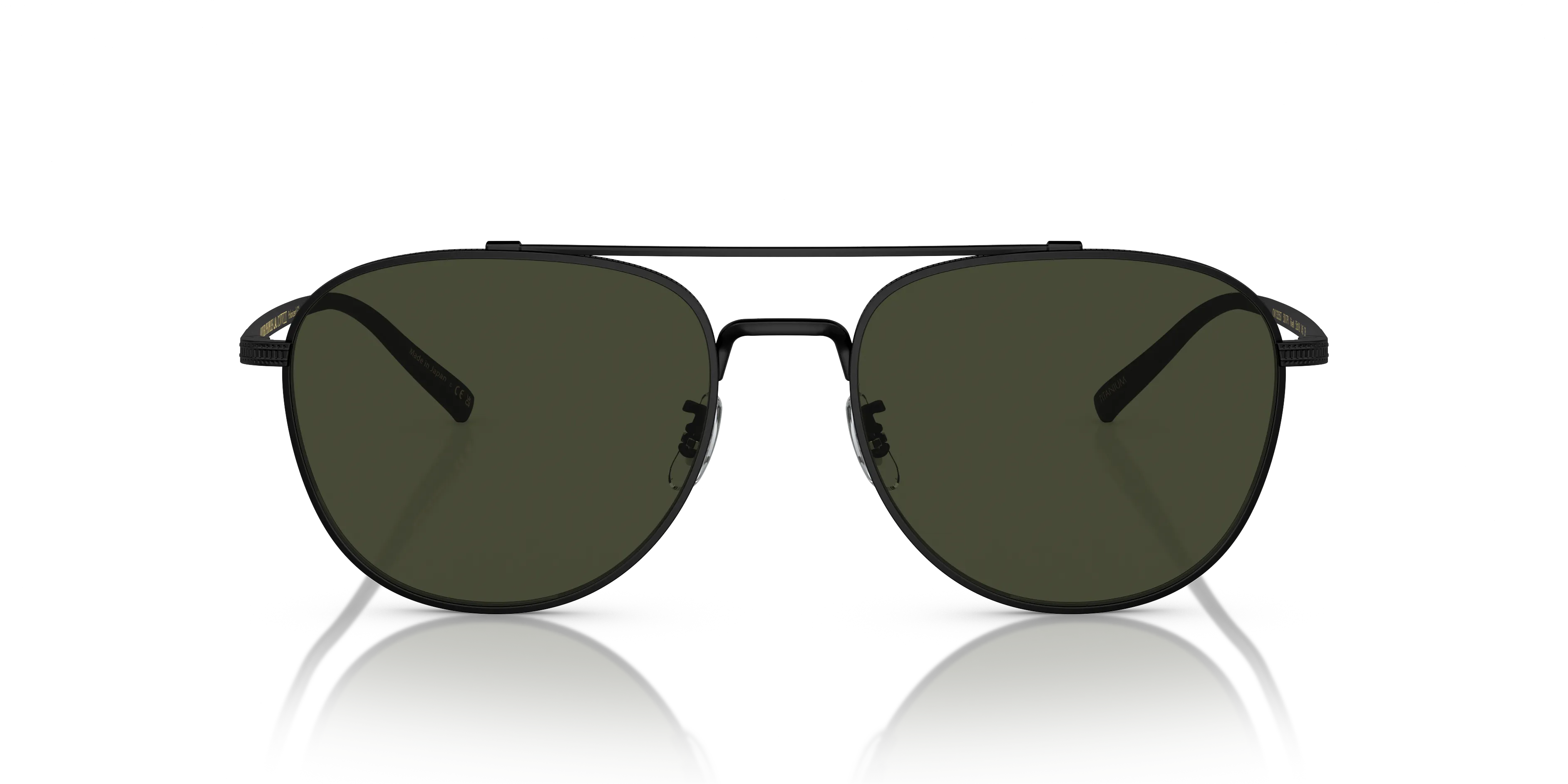 Oliver Peoples OV1335ST RIVETTI 5017P1 Occhiali da sole Titanio Nero Verde G15 Pilot Polarizzata - immagine 3